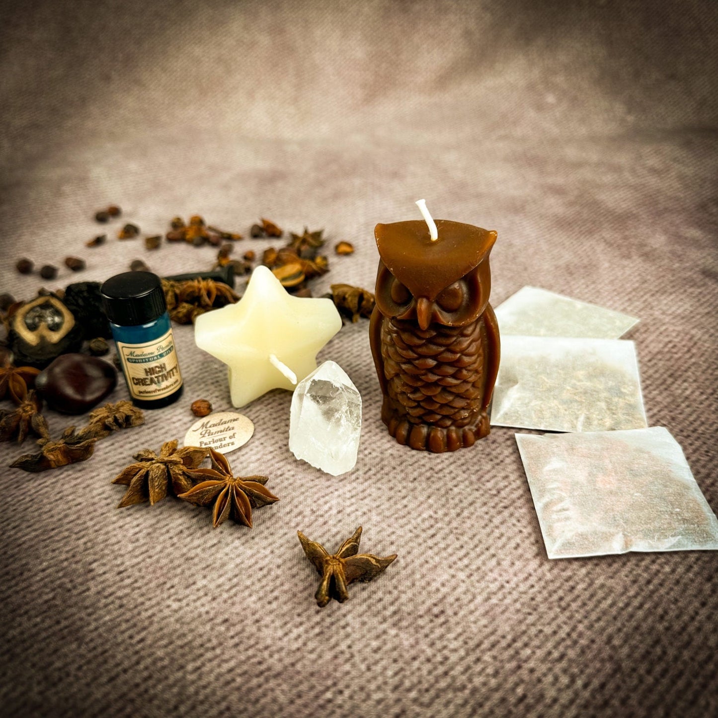 Wise Owl Wishing Star Candle Spell Kit Parlour of Wonders