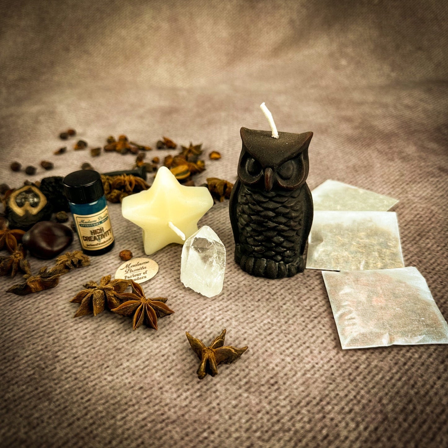Wise Owl Wishing Star Candle Spell Kit Parlour of Wonders