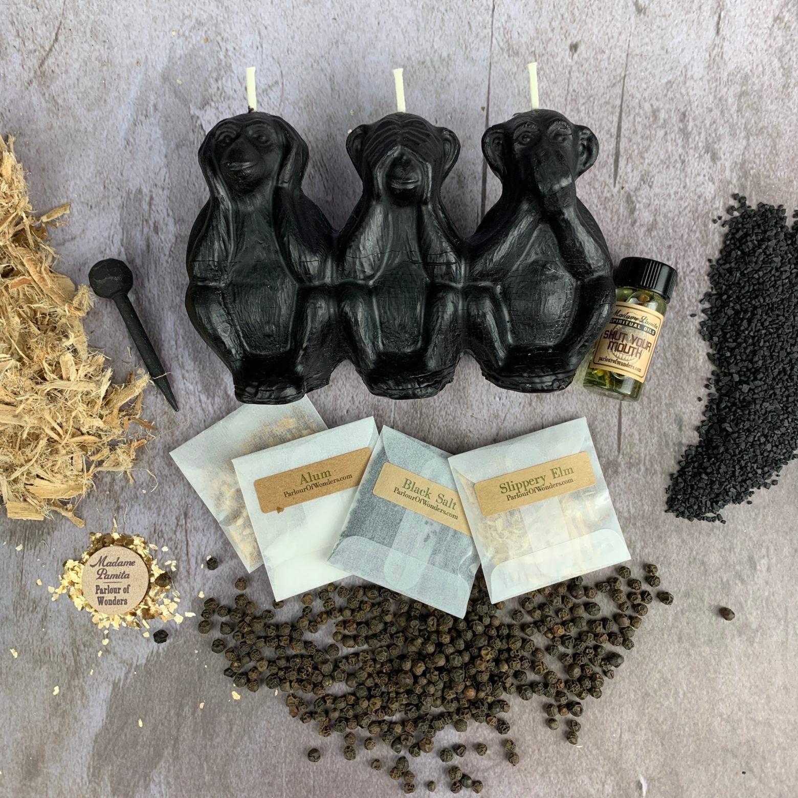 Stop Jealous Gossip Candle Spell Kit Parlour of Wonders