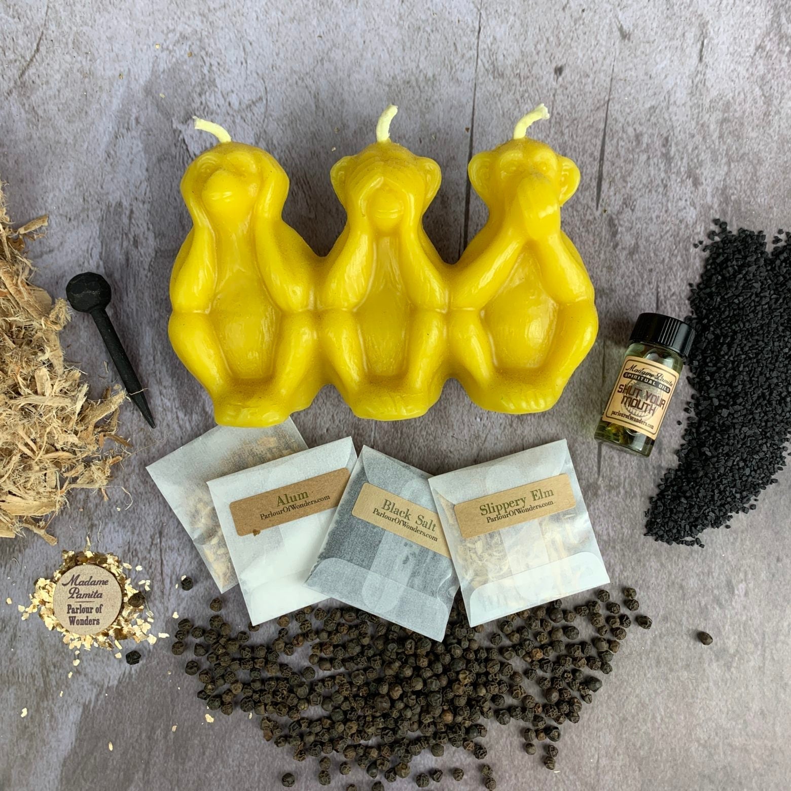 Stop Jealous Gossip Candle Spell Kit Parlour of Wonders