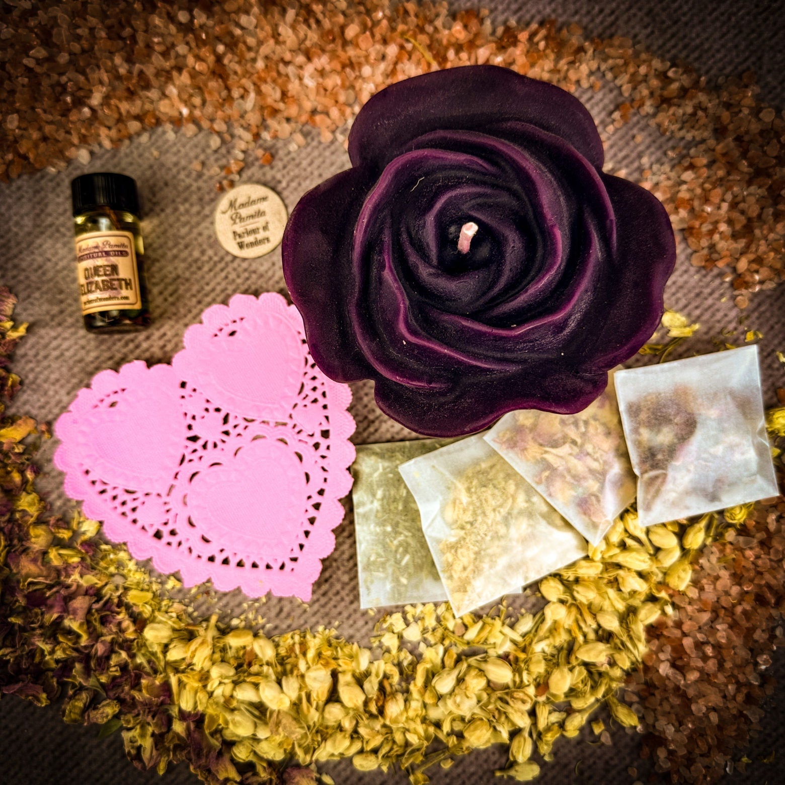Rose Romance Candle Spell Kit Parlour of Wonders