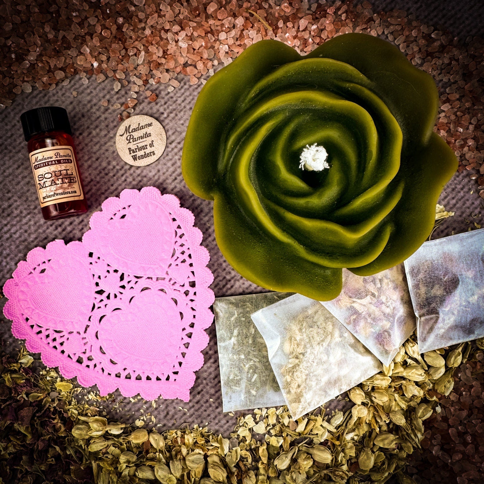 Rose Romance Candle Spell Kit Parlour of Wonders