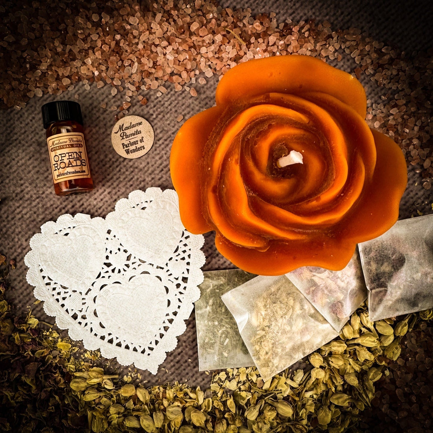 Rose Romance Candle Spell Kit Parlour of Wonders