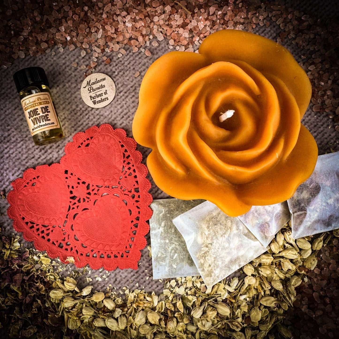 Rose Romance Candle Spell Kit Parlour of Wonders