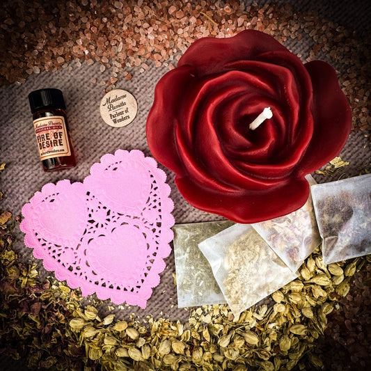 Rose Romance Candle Spell Kit Parlour of Wonders