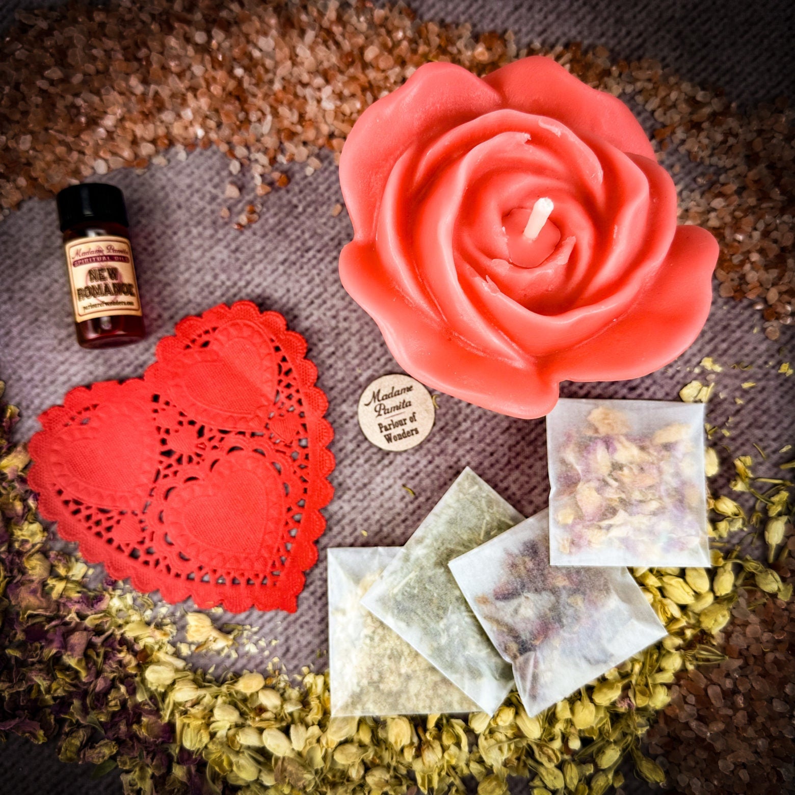 Rose Romance Candle Spell Kit Parlour of Wonders