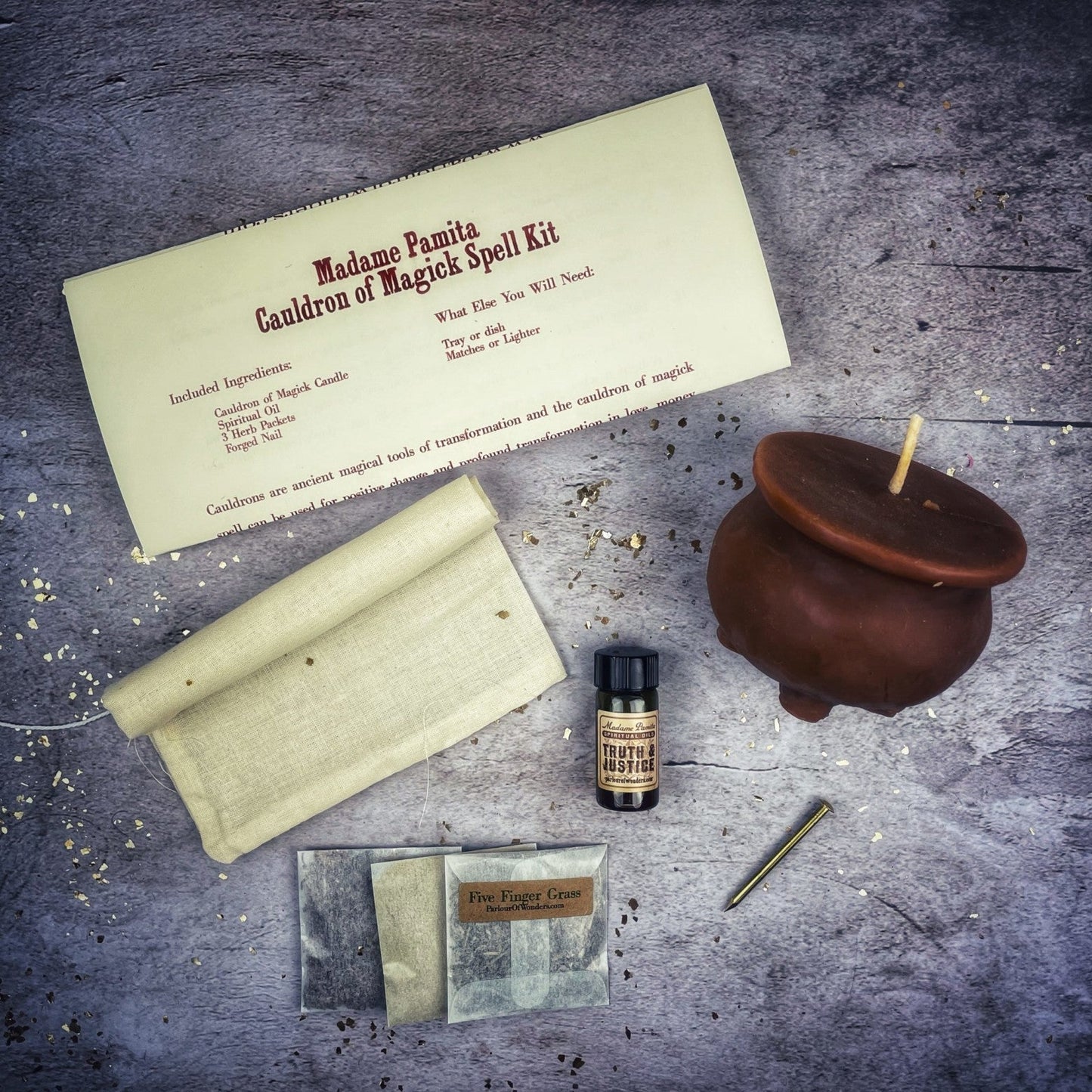 Cauldron of Magick Candle Spell Kit Parlour of Wonders
