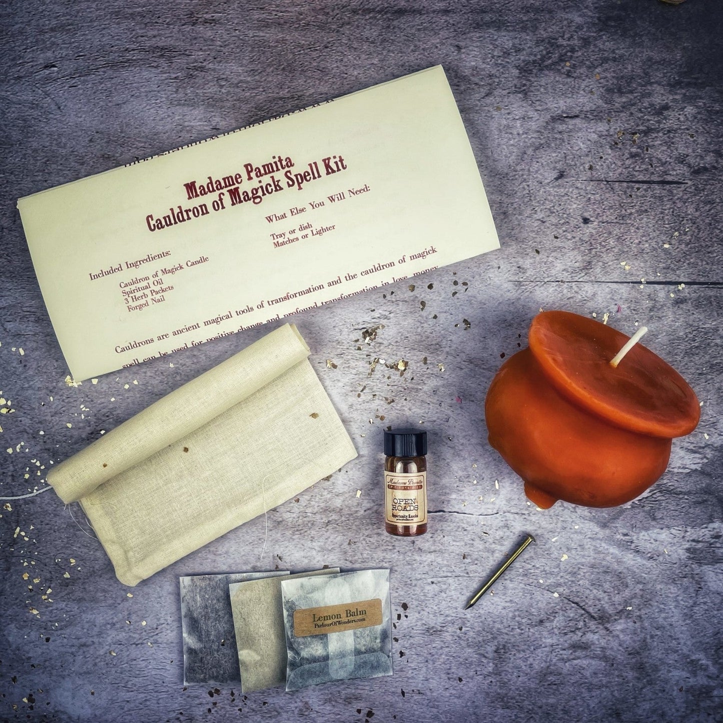 Cauldron of Magick Candle Spell Kit Parlour of Wonders