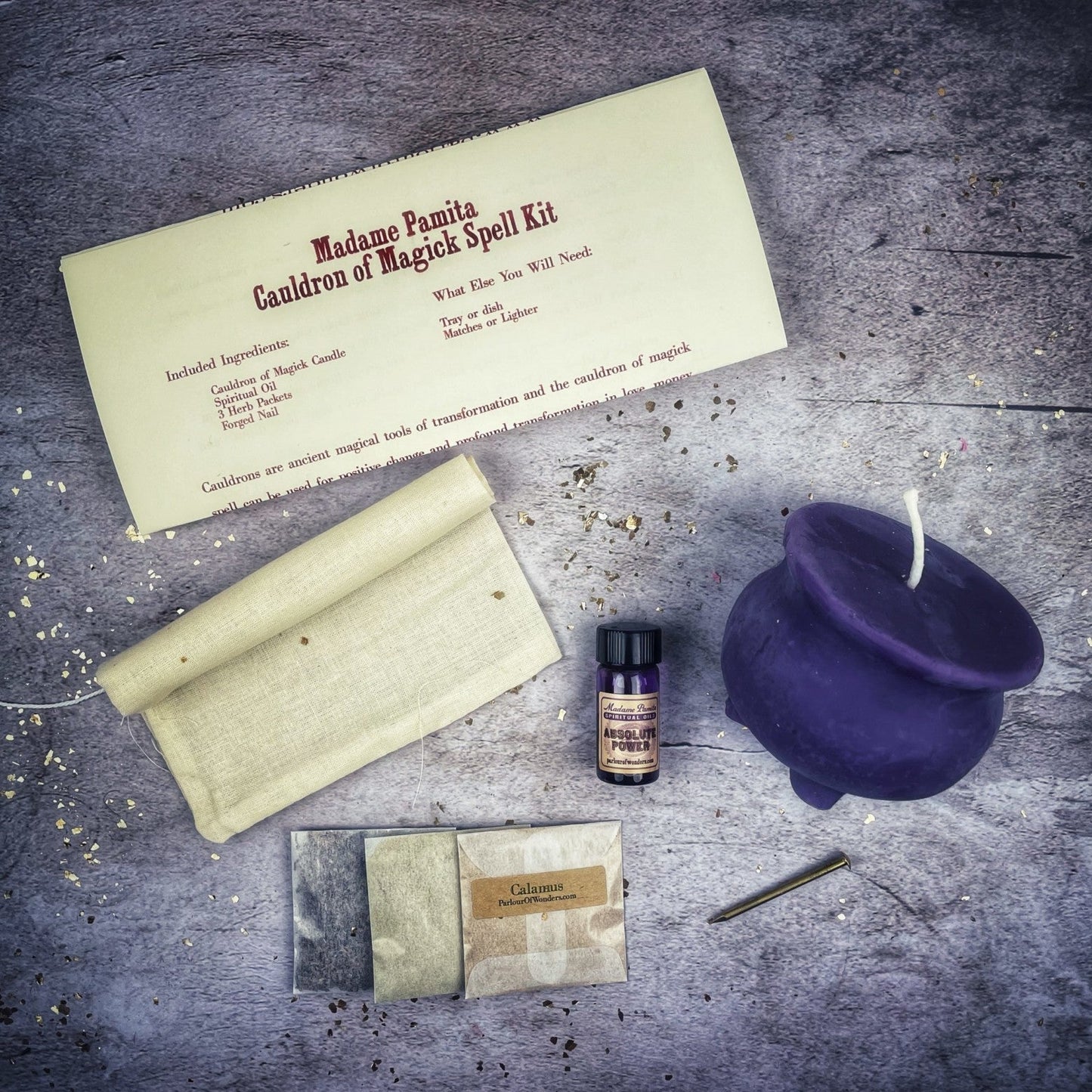 Cauldron of Magick Candle Spell Kit Parlour of Wonders