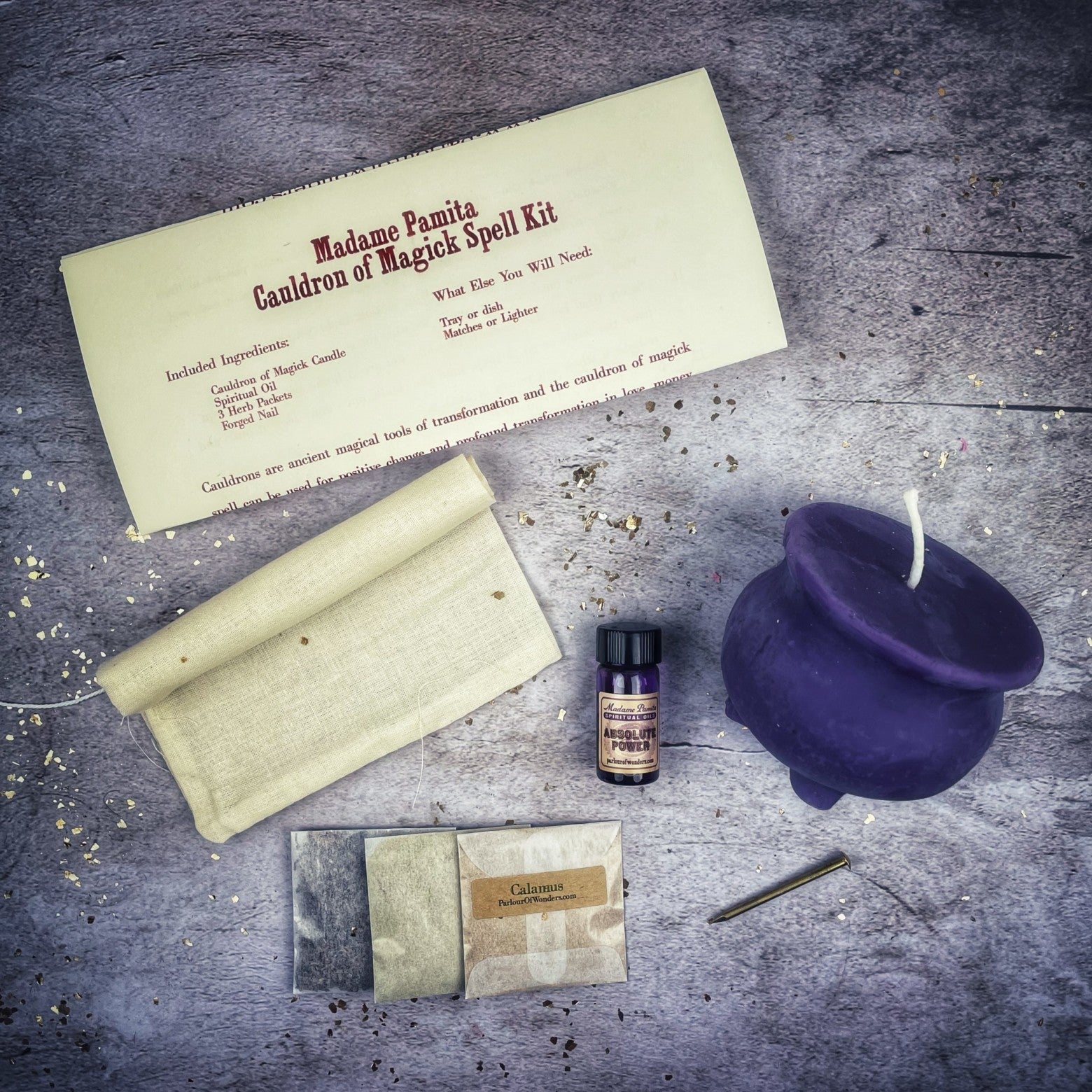 Cauldron of Magick Candle Spell Kit Parlour of Wonders