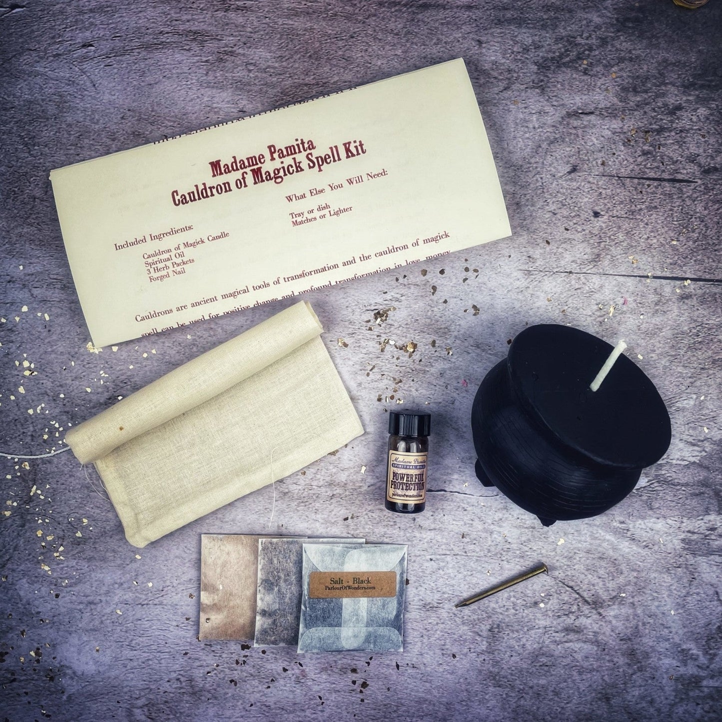 Cauldron of Magick Candle Spell Kit Parlour of Wonders