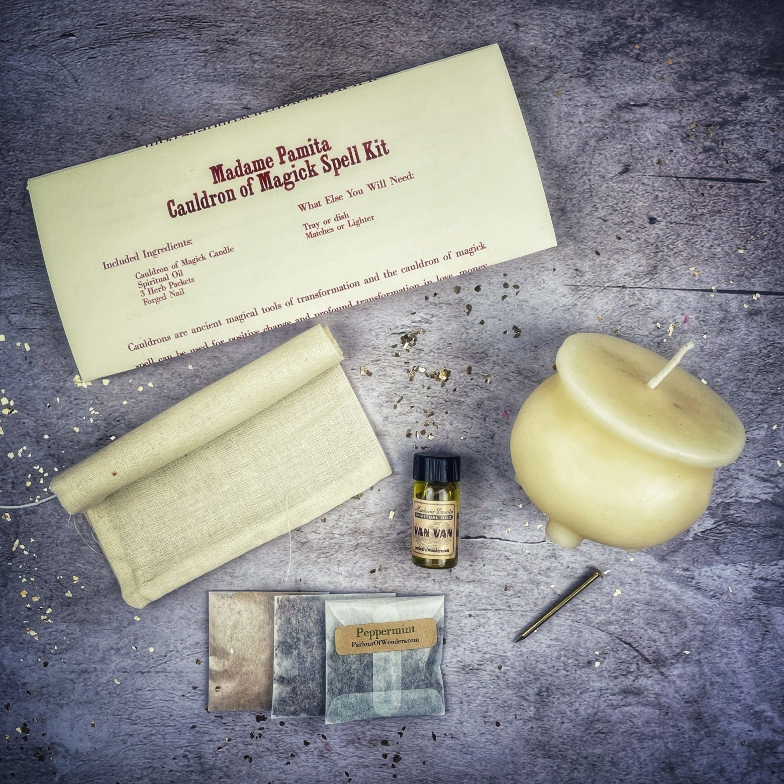 Cauldron of Magick Candle Spell Kit Parlour of Wonders
