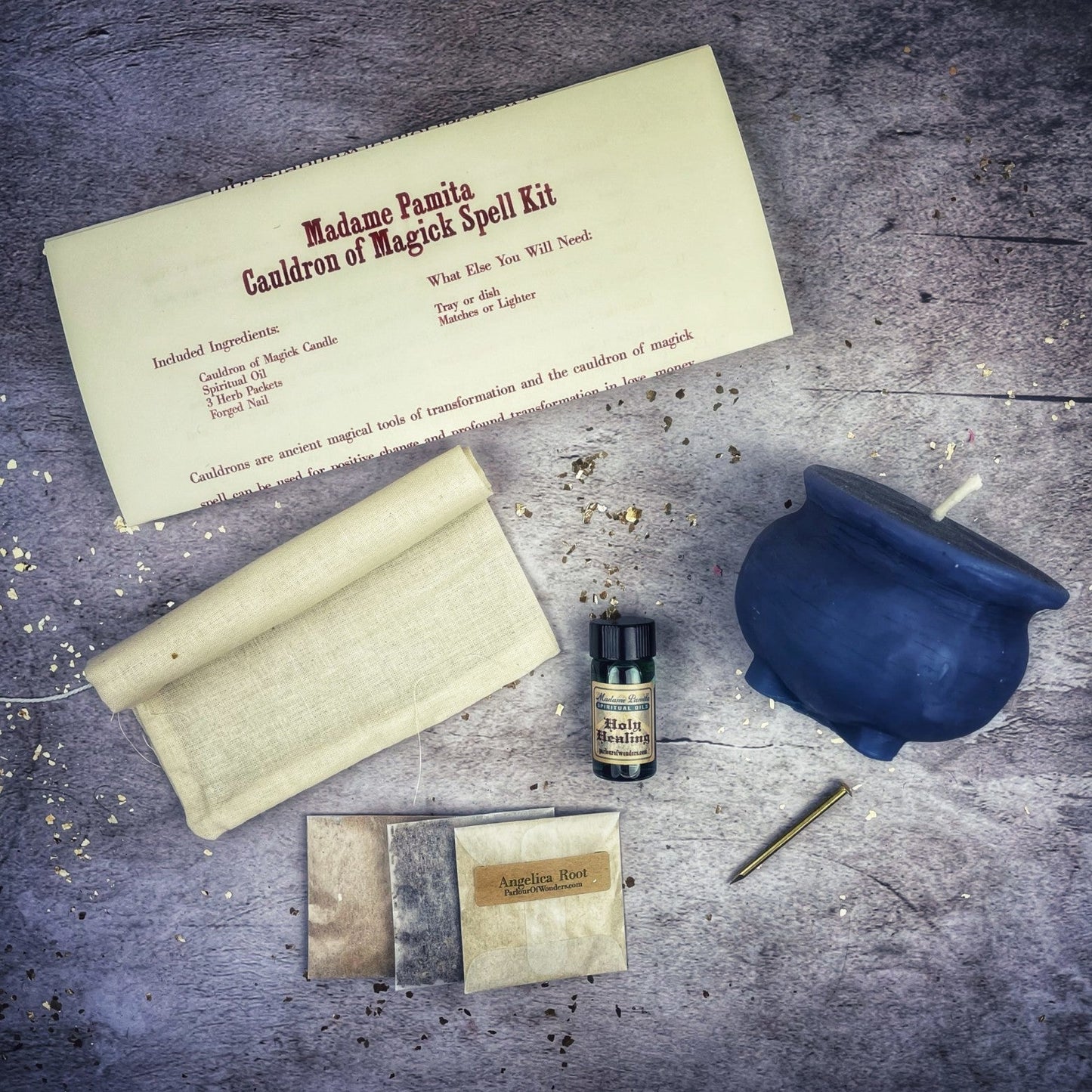 Cauldron of Magick Candle Spell Kit Parlour of Wonders