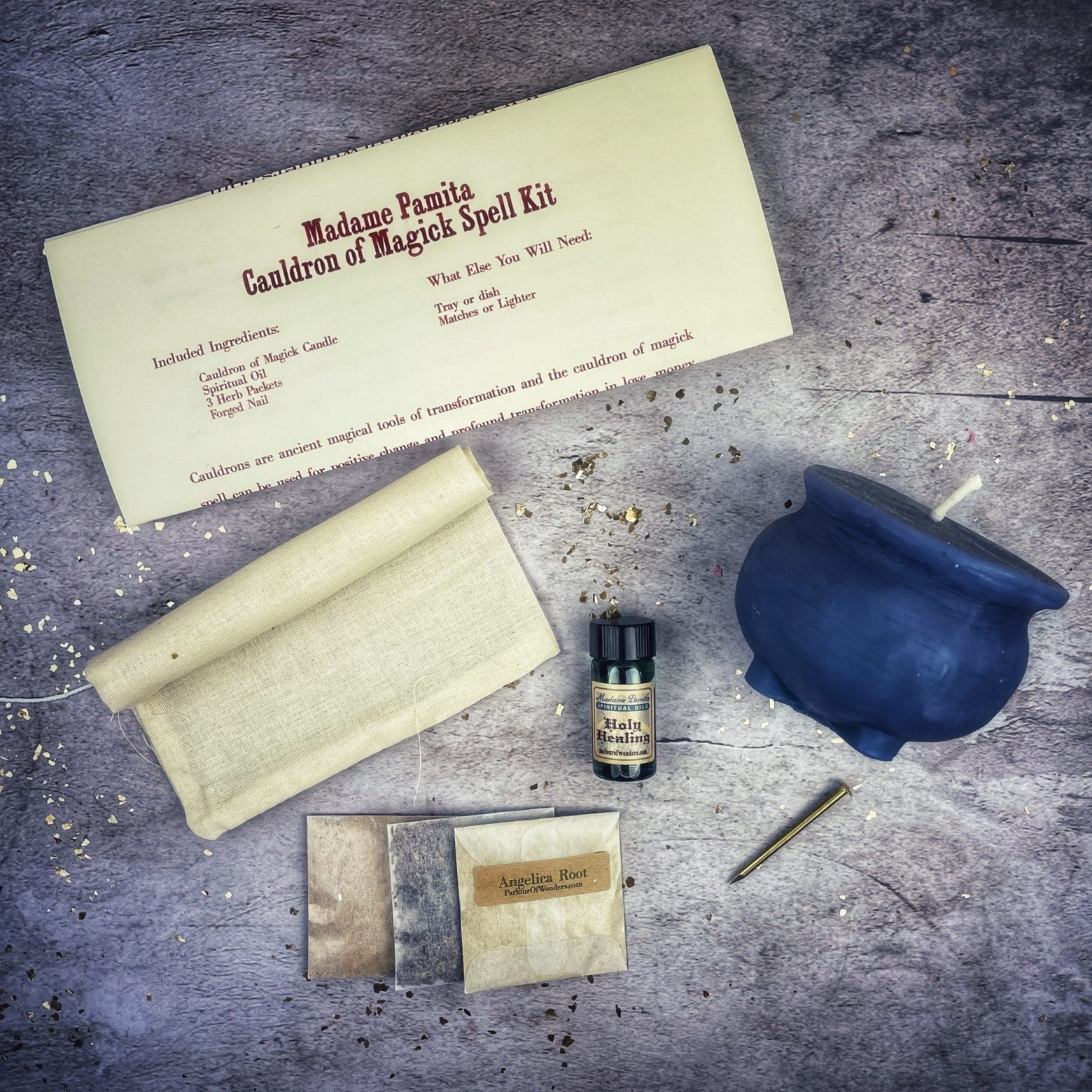 Cauldron of Magick Candle Spell Kit Parlour of Wonders