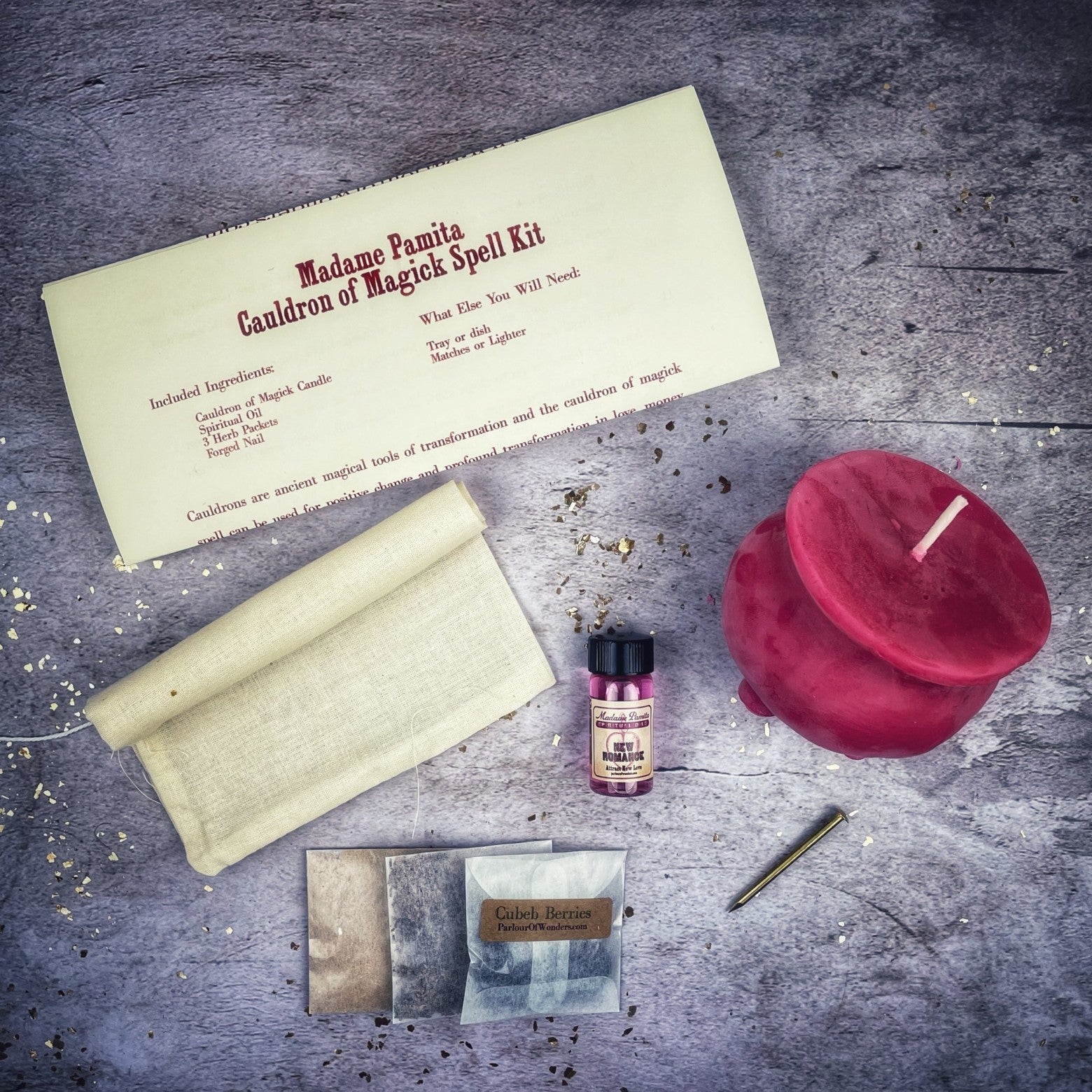 Cauldron of Magick Candle Spell Kit Parlour of Wonders