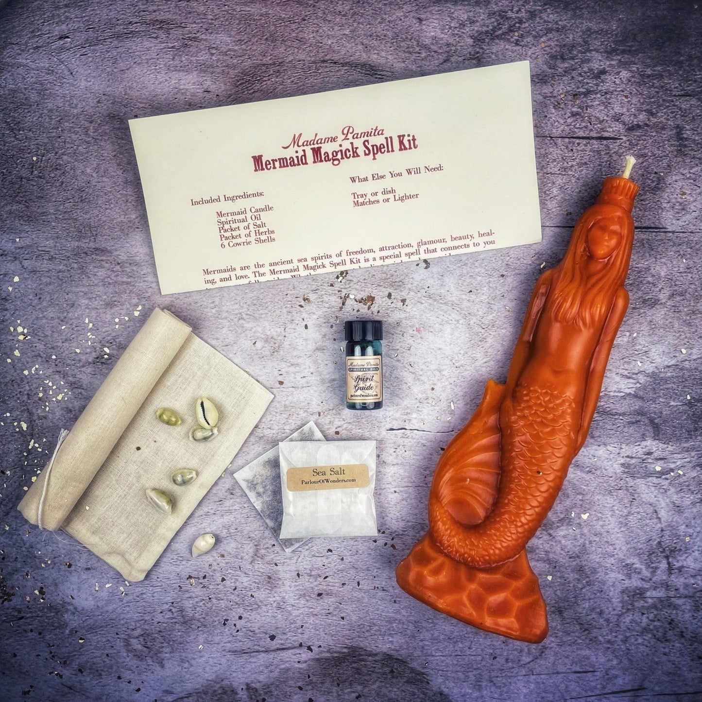 Mermaid Magick Candle Spell Kit Parlour of Wonders