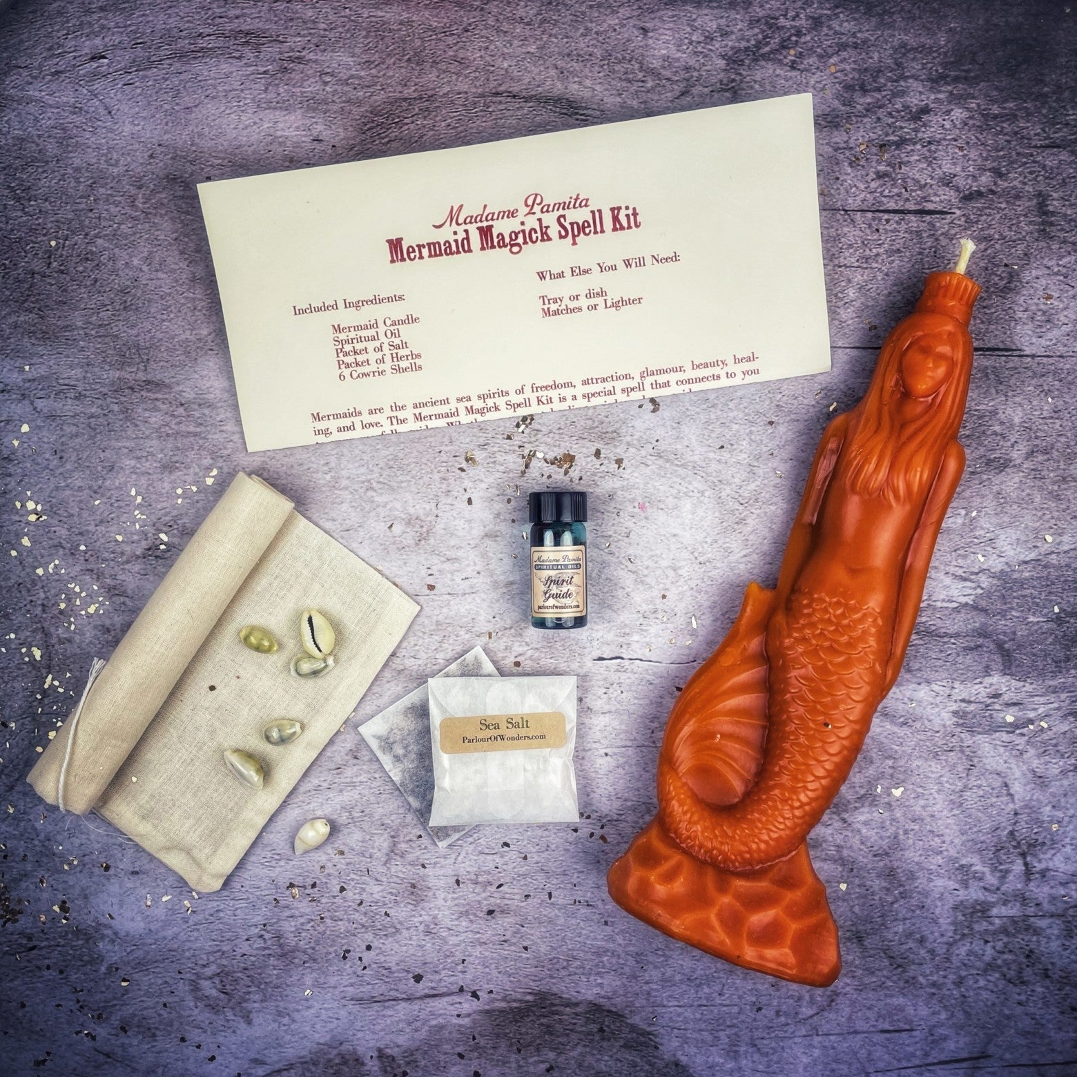 Mermaid Magick Candle Spell Kit Parlour of Wonders