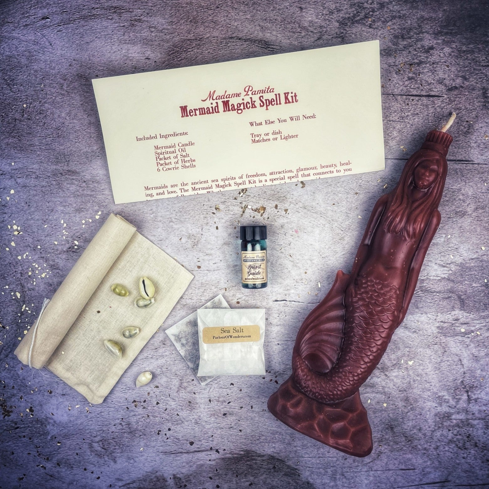 Mermaid Magick Candle Spell Kit Parlour of Wonders