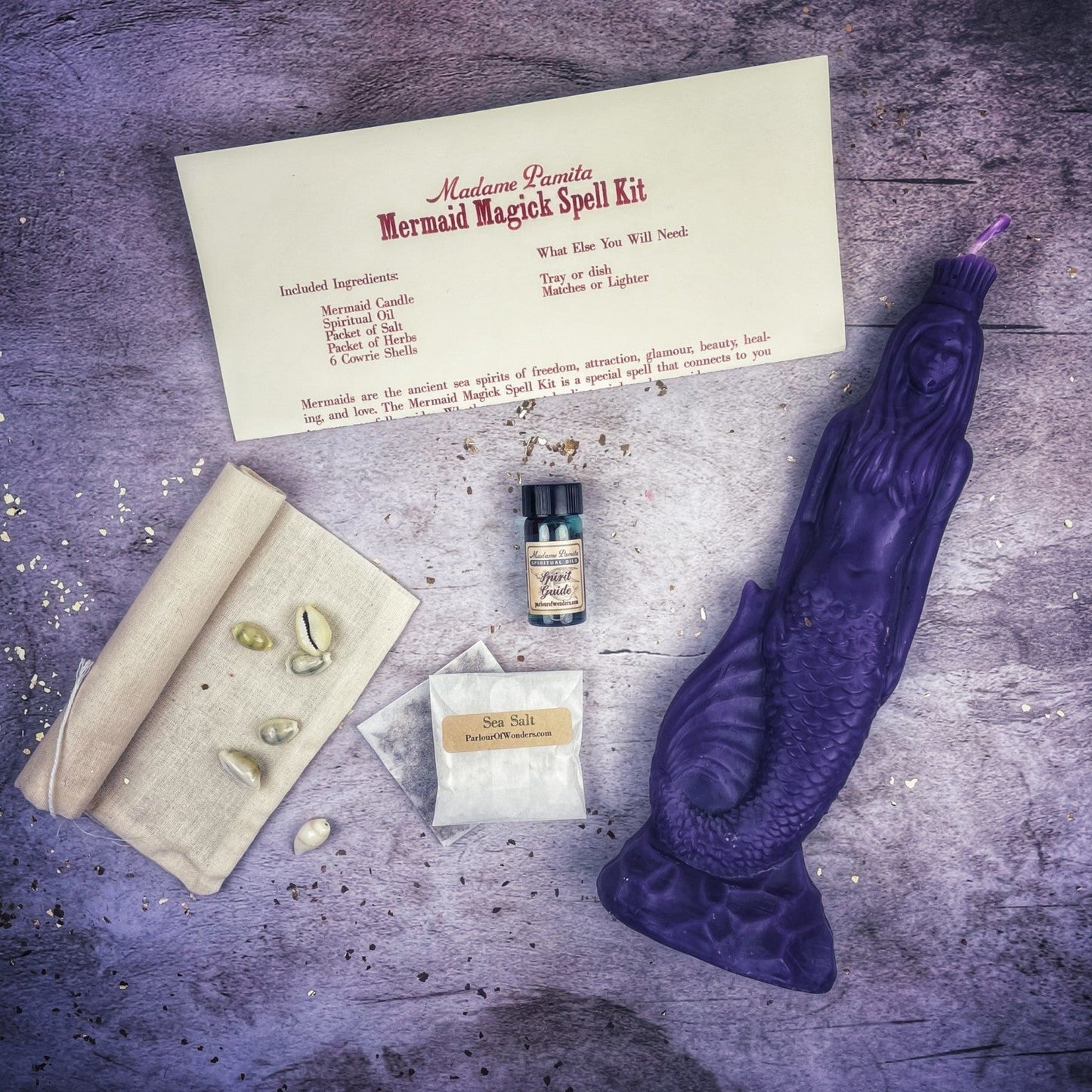 Mermaid Magick Candle Spell Kit Parlour of Wonders