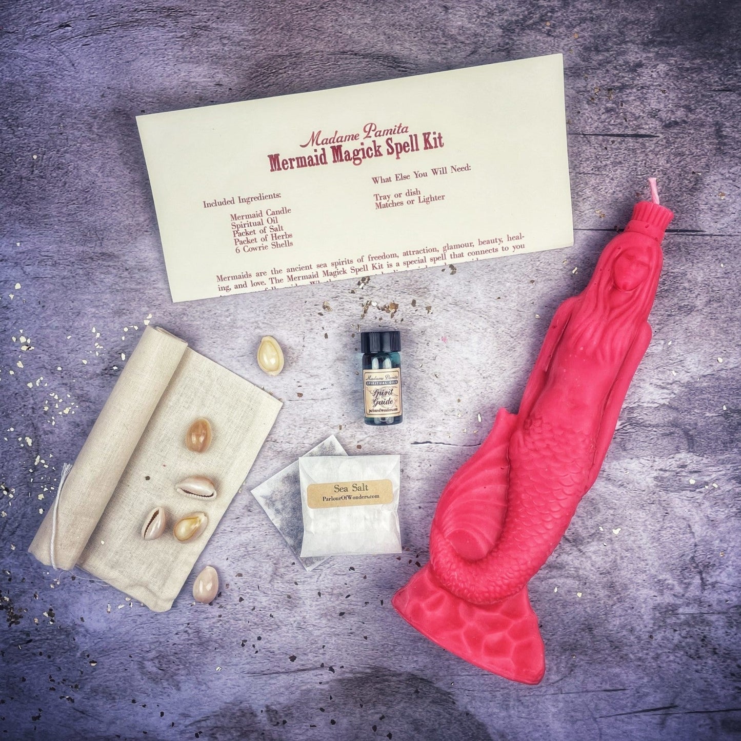 Mermaid Magick Candle Spell Kit Parlour of Wonders