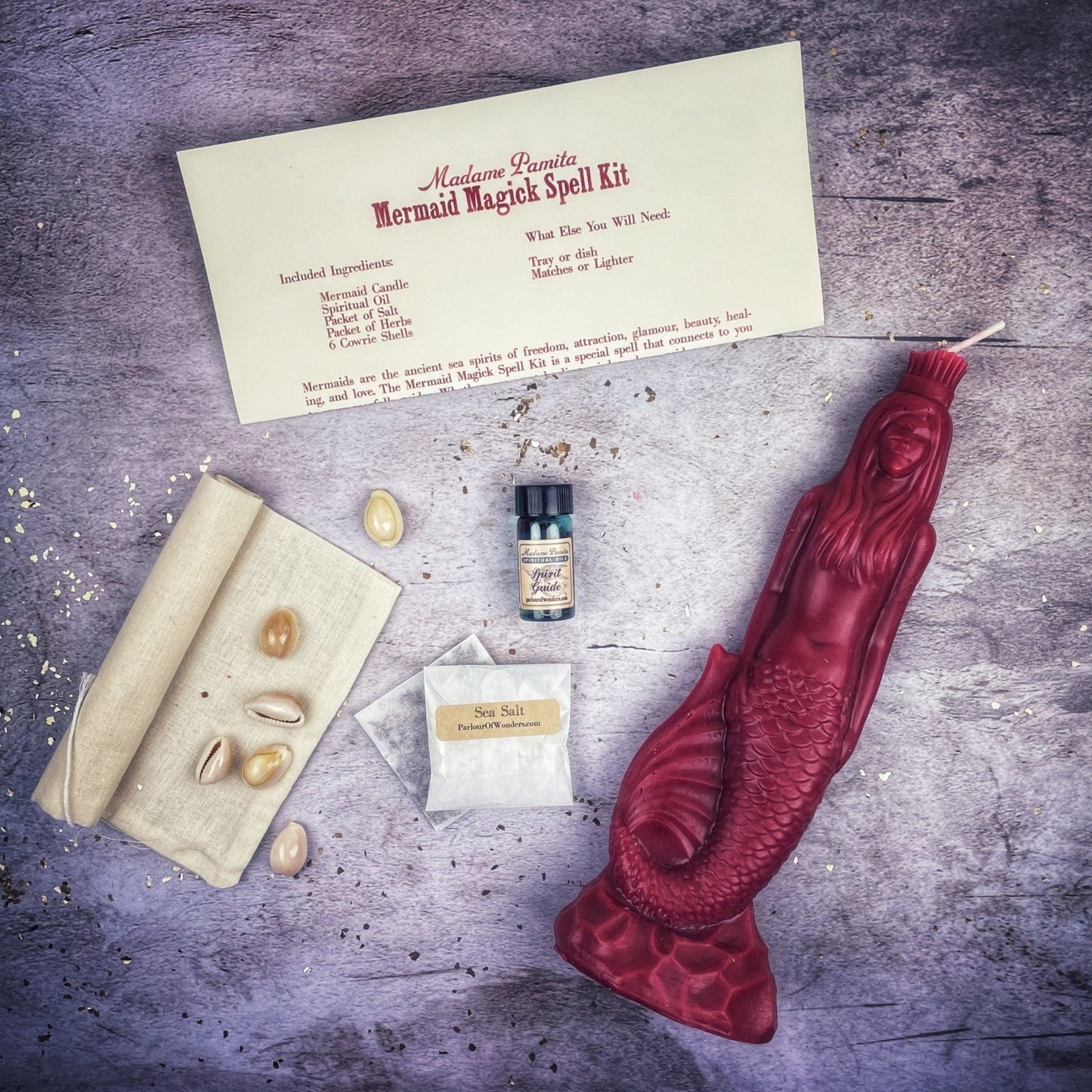 Mermaid Magick Candle Spell Kit Parlour of Wonders