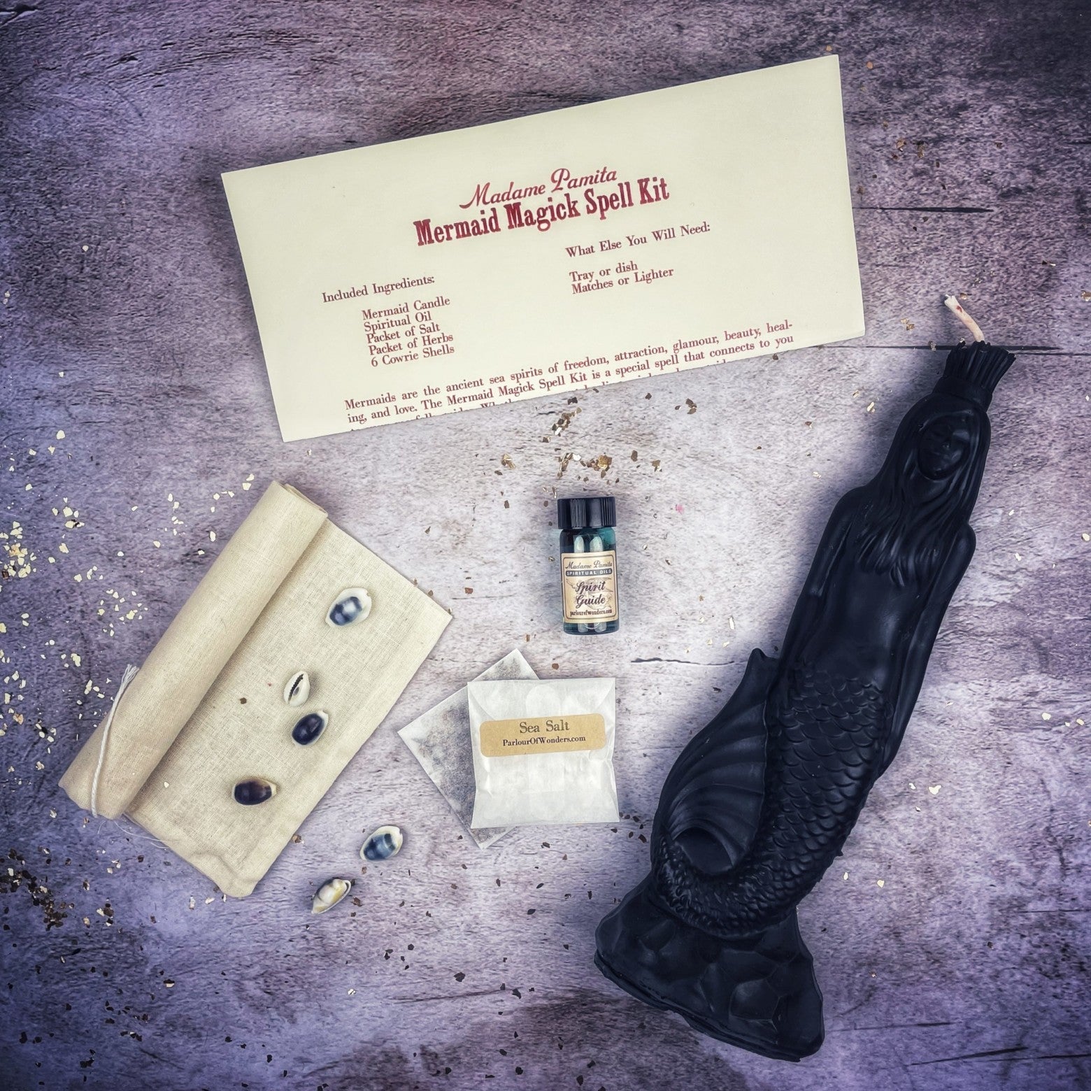 Mermaid Magick Candle Spell Kit Parlour of Wonders
