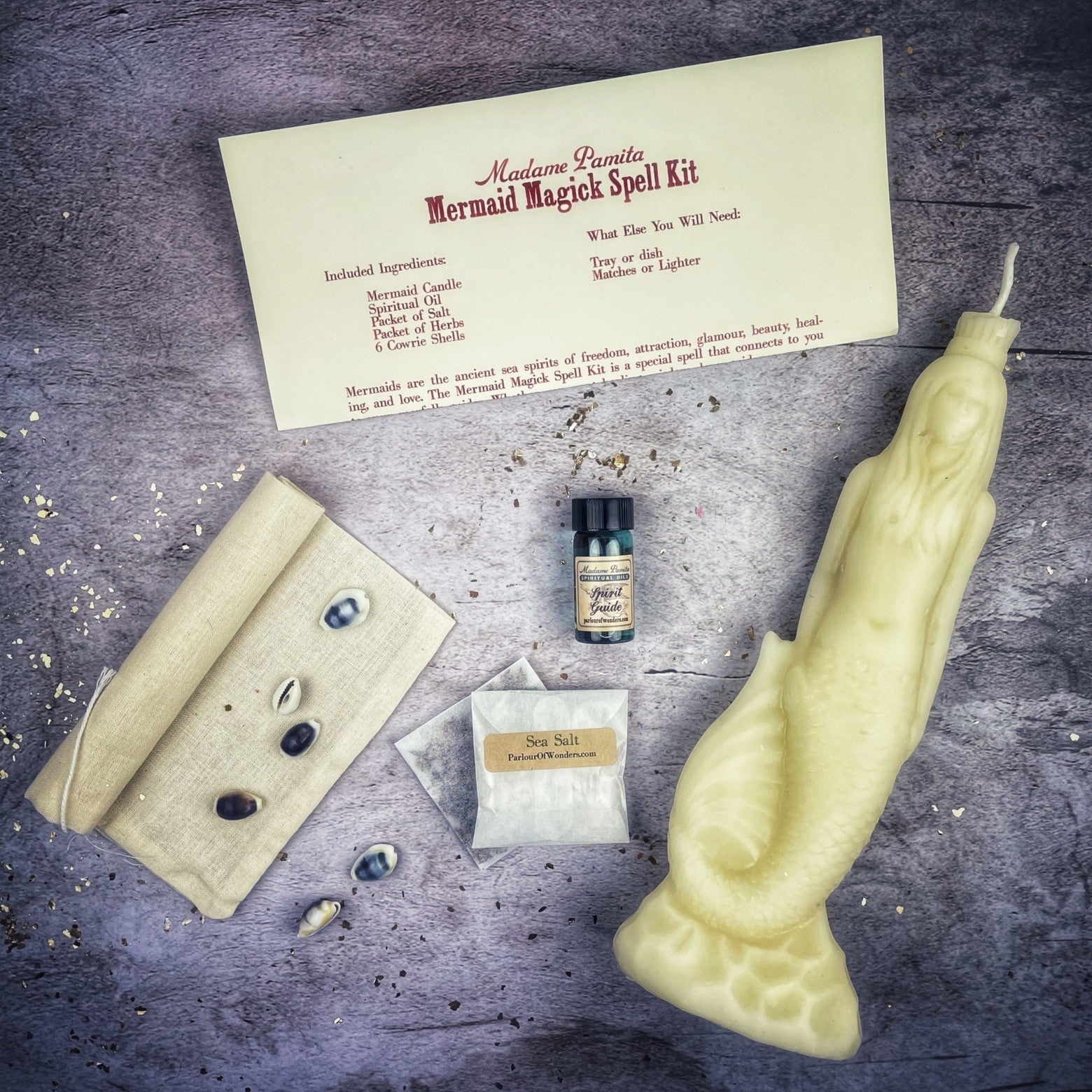 Mermaid Magick Candle Spell Kit Parlour of Wonders