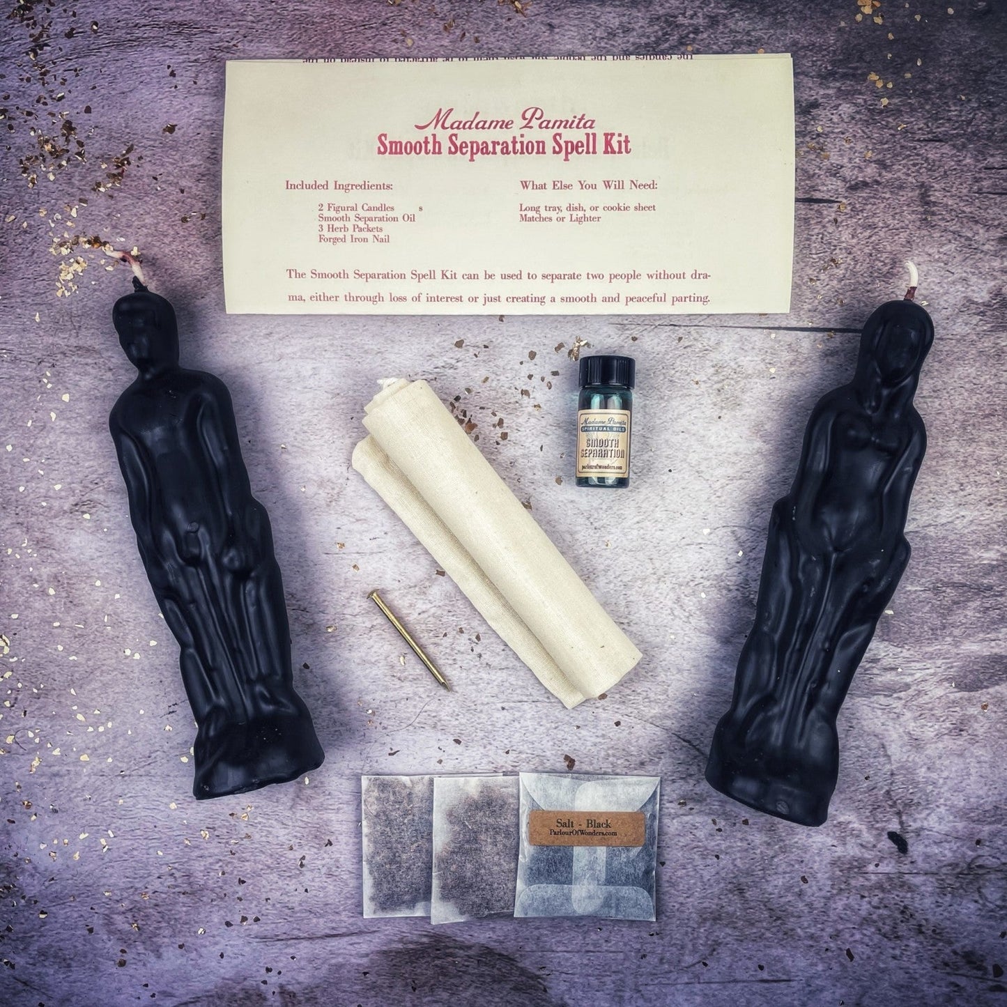 Smooth Separation Candle Spell Kit - Female/Male Parlour of Wonders