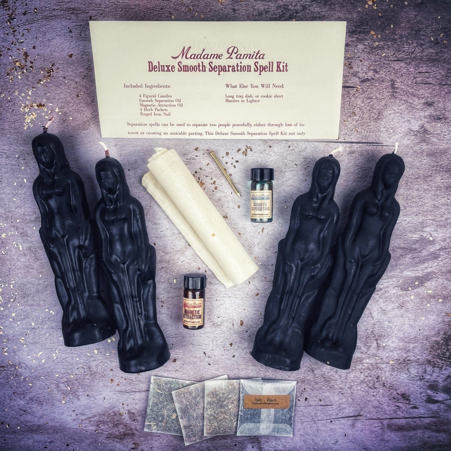 Deluxe Smooth Separation Candle Spell Kit - Female/Female Parlour of Wonders