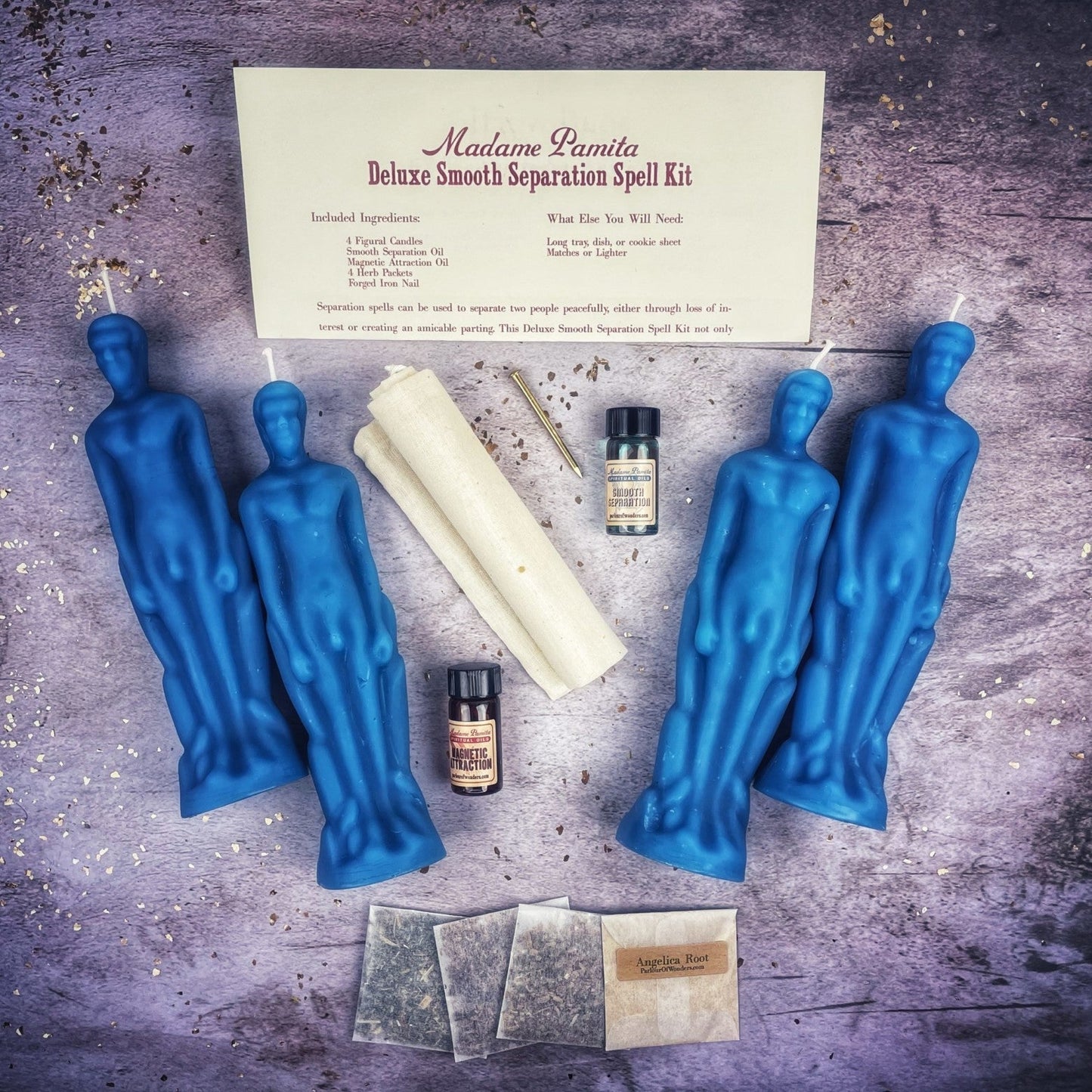Deluxe Smooth Separation Candle Spell Kit - Male/Male Parlour of Wonders