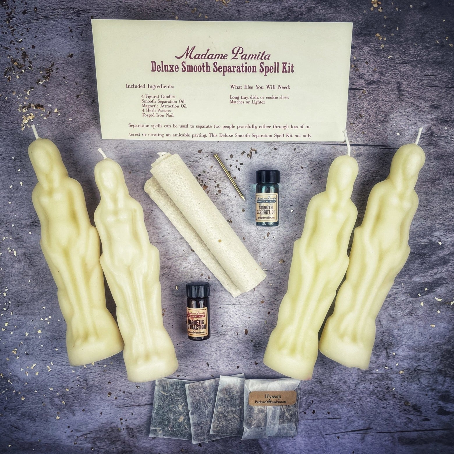 Deluxe Smooth Separation Candle Spell Kit - Female/Female Parlour of Wonders