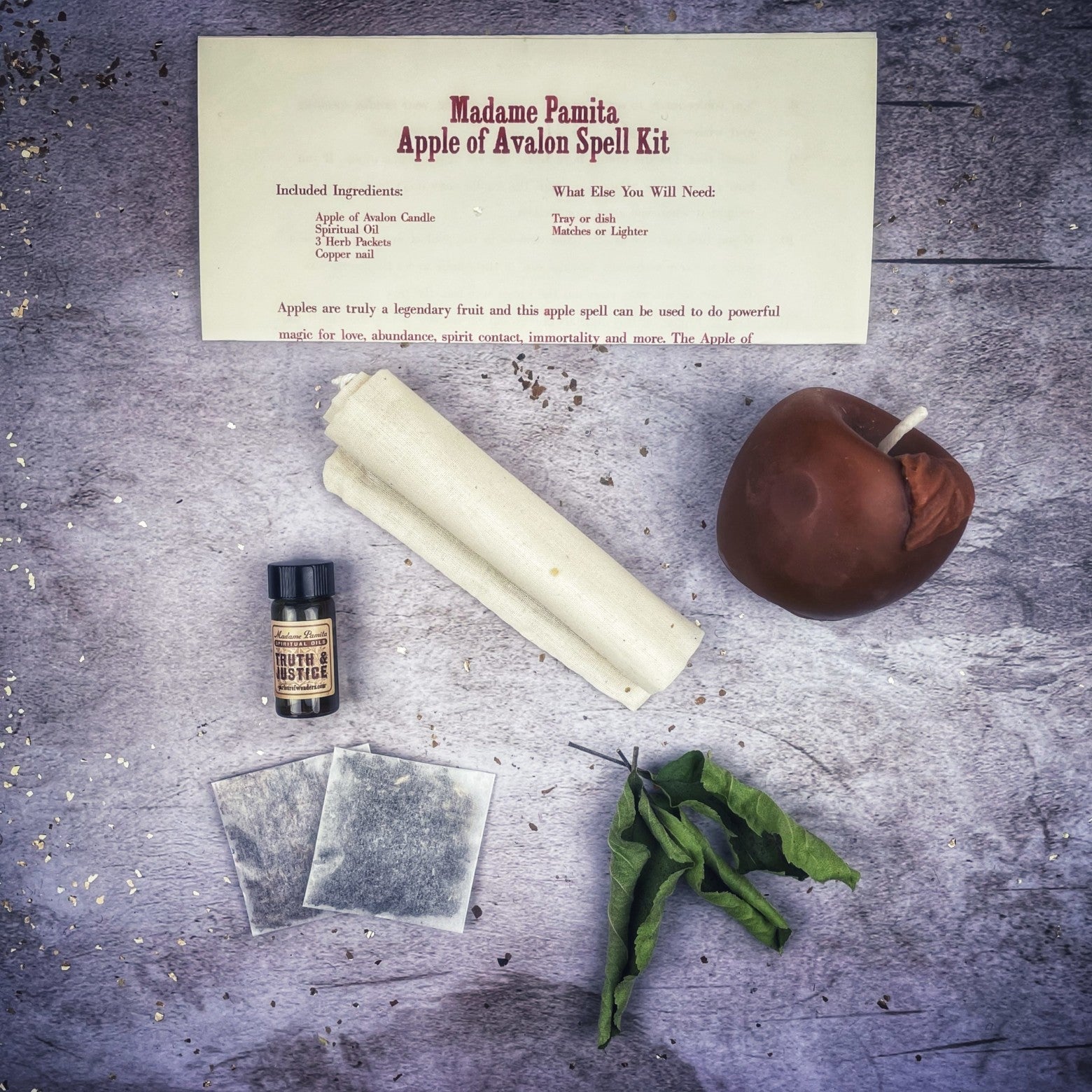 Apple of Avalon Candle Spell Kit Parlour of Wonders