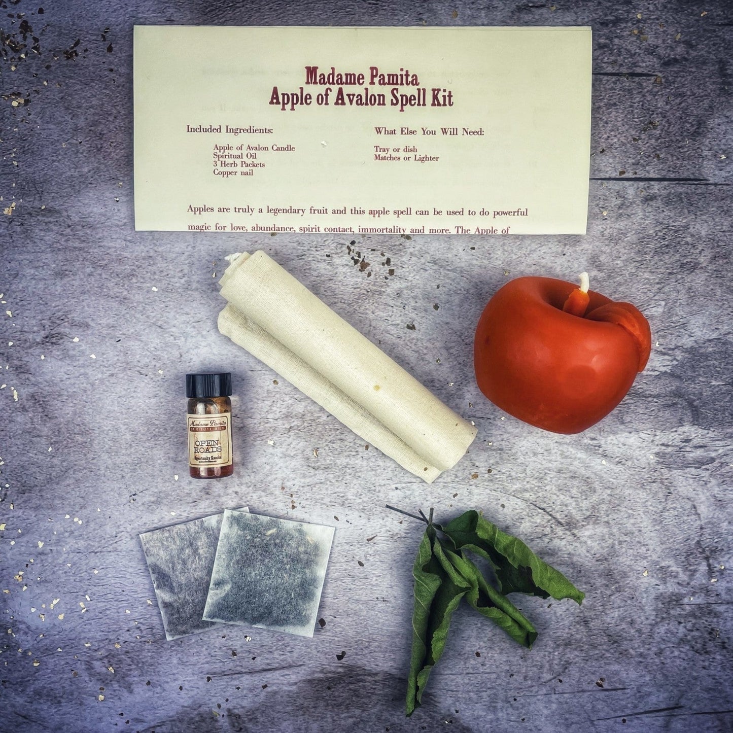 Apple of Avalon Candle Spell Kit Parlour of Wonders