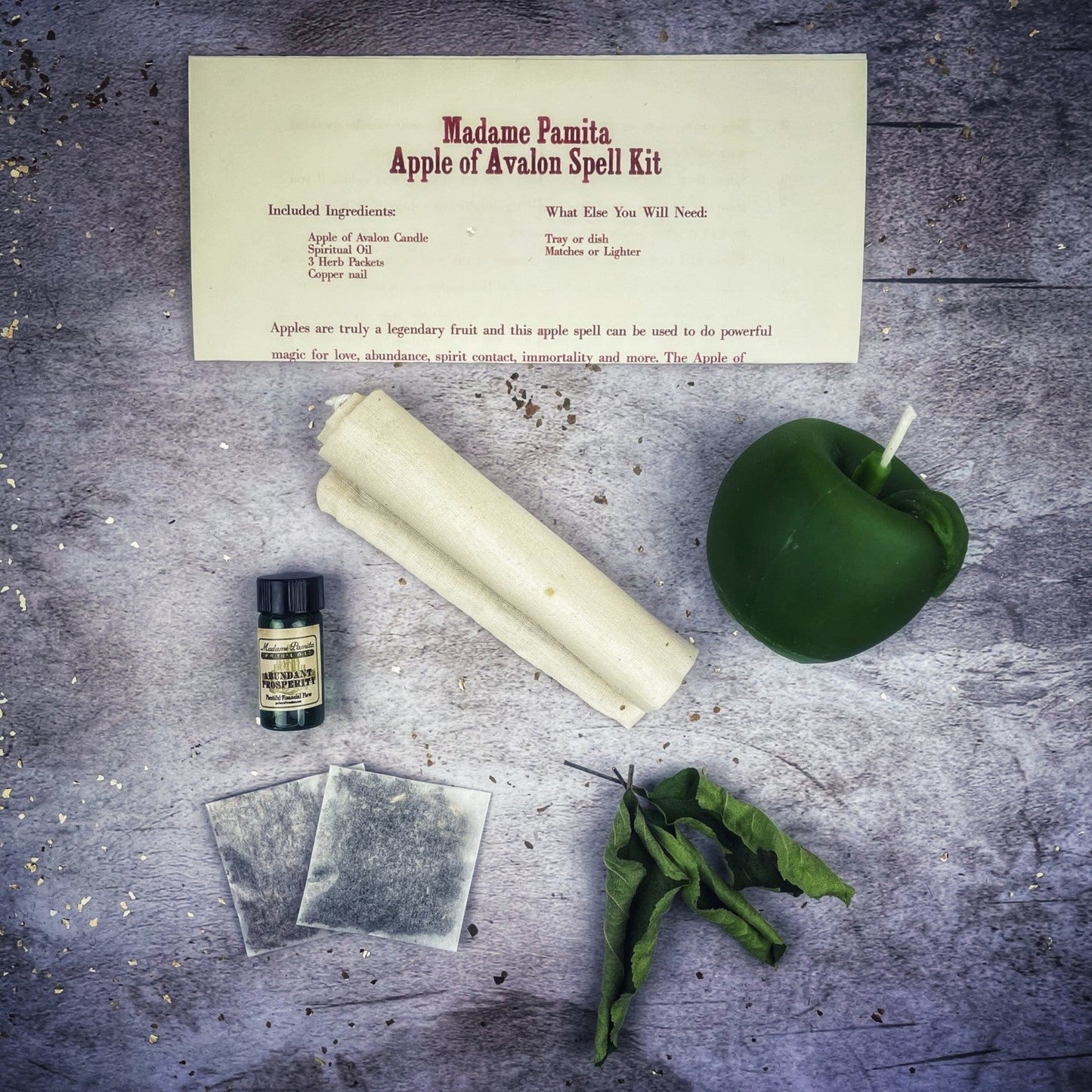 Apple of Avalon Candle Spell Kit Parlour of Wonders