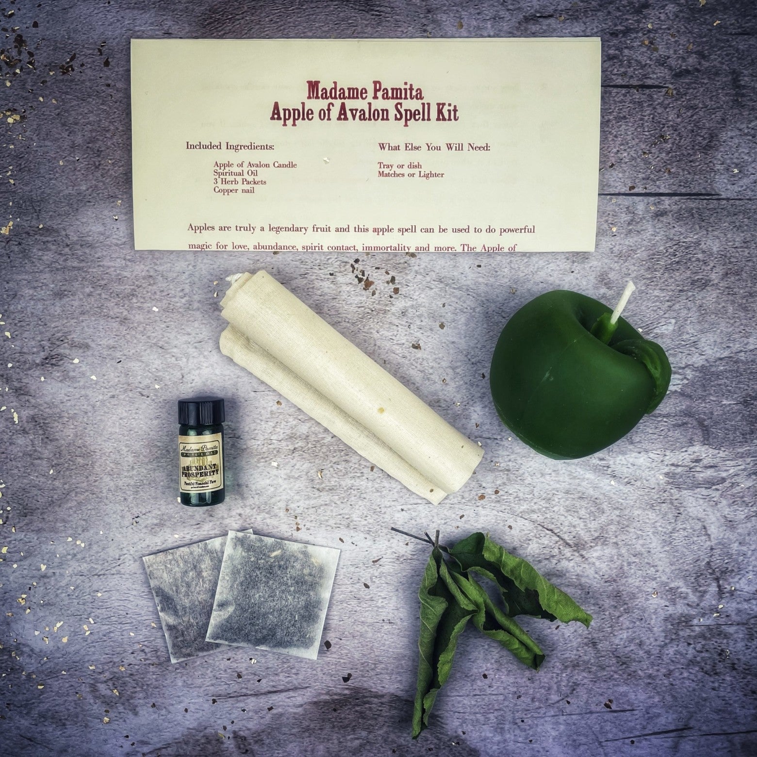 Apple of Avalon Candle Spell Kit Parlour of Wonders