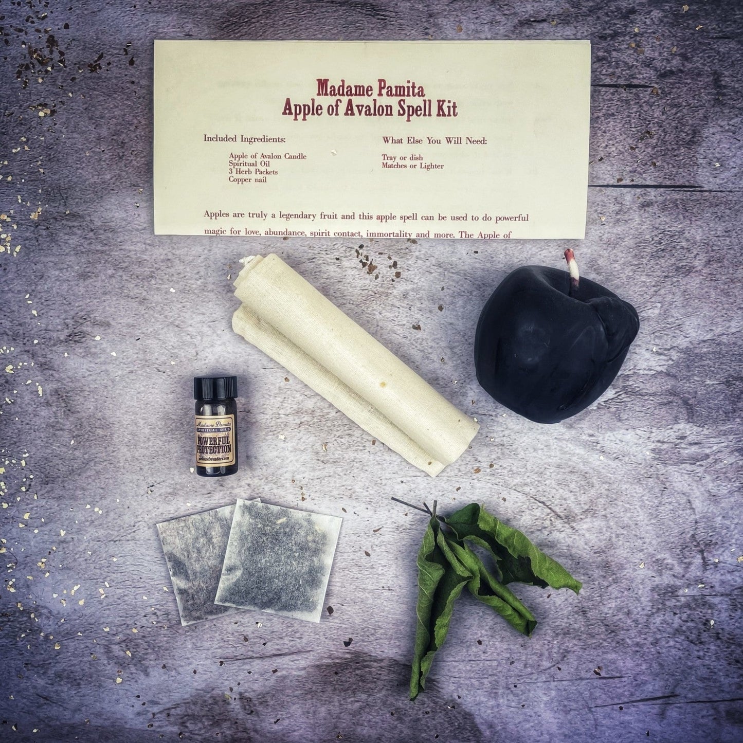 Apple of Avalon Candle Spell Kit Parlour of Wonders