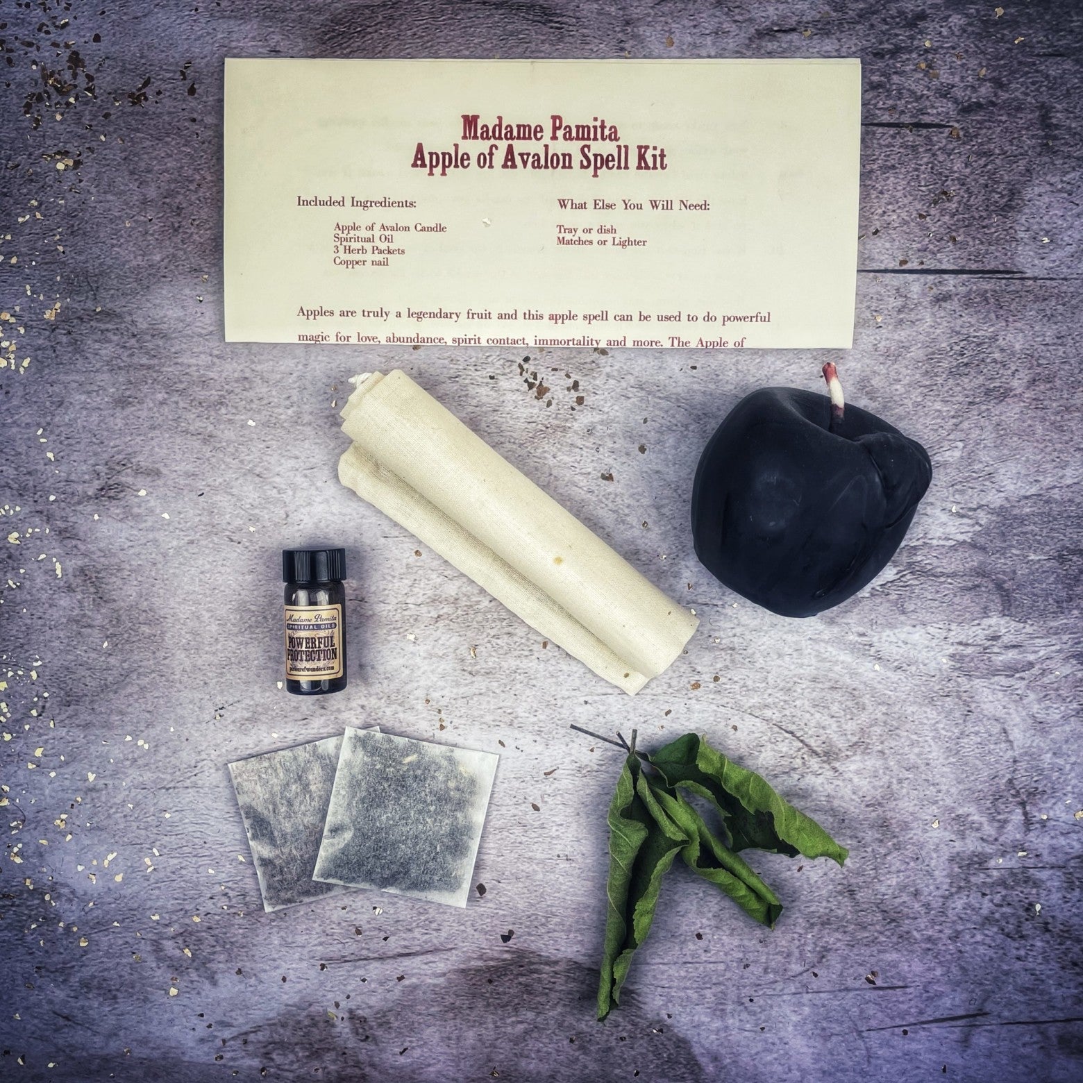 Apple of Avalon Candle Spell Kit Parlour of Wonders