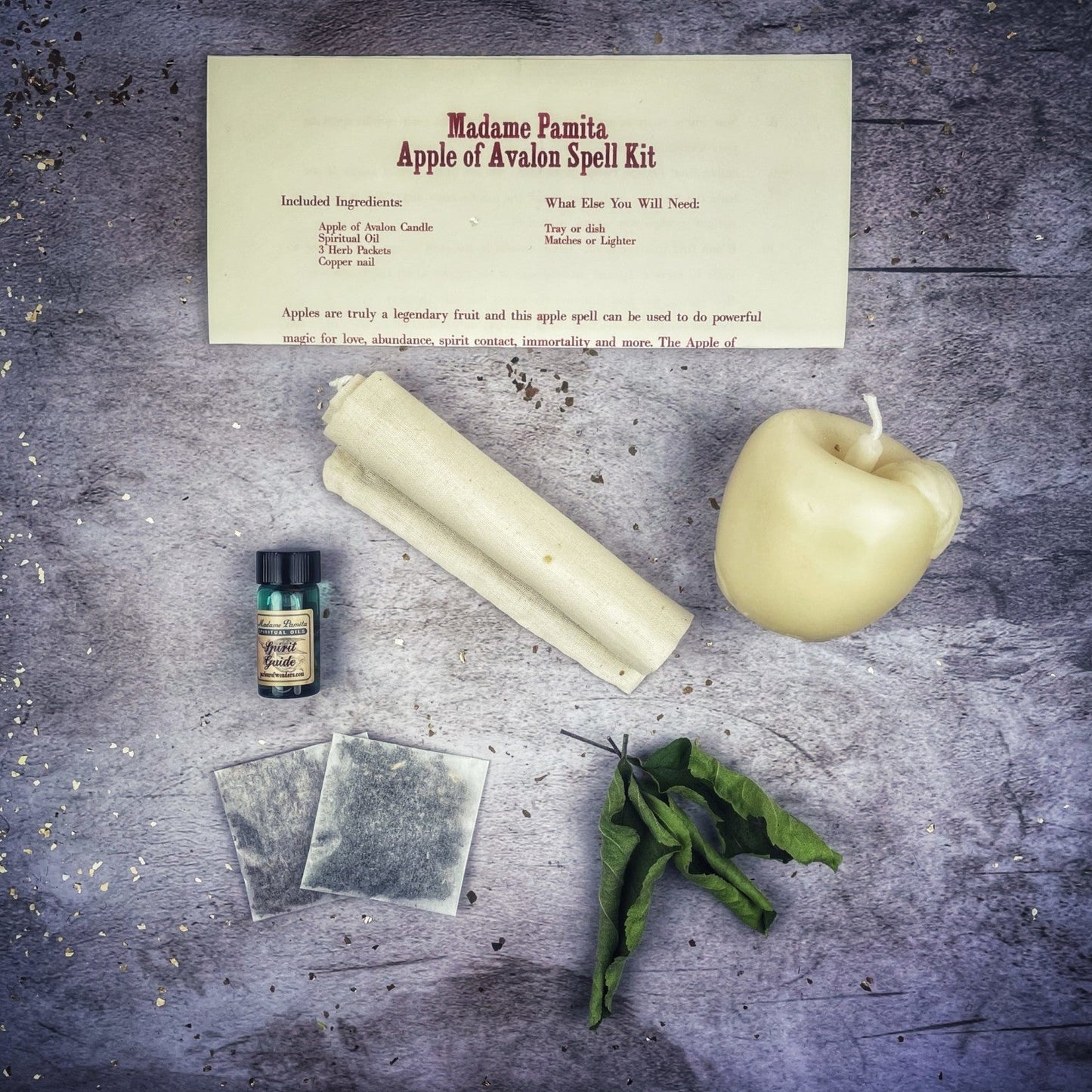 Apple of Avalon Candle Spell Kit Parlour of Wonders