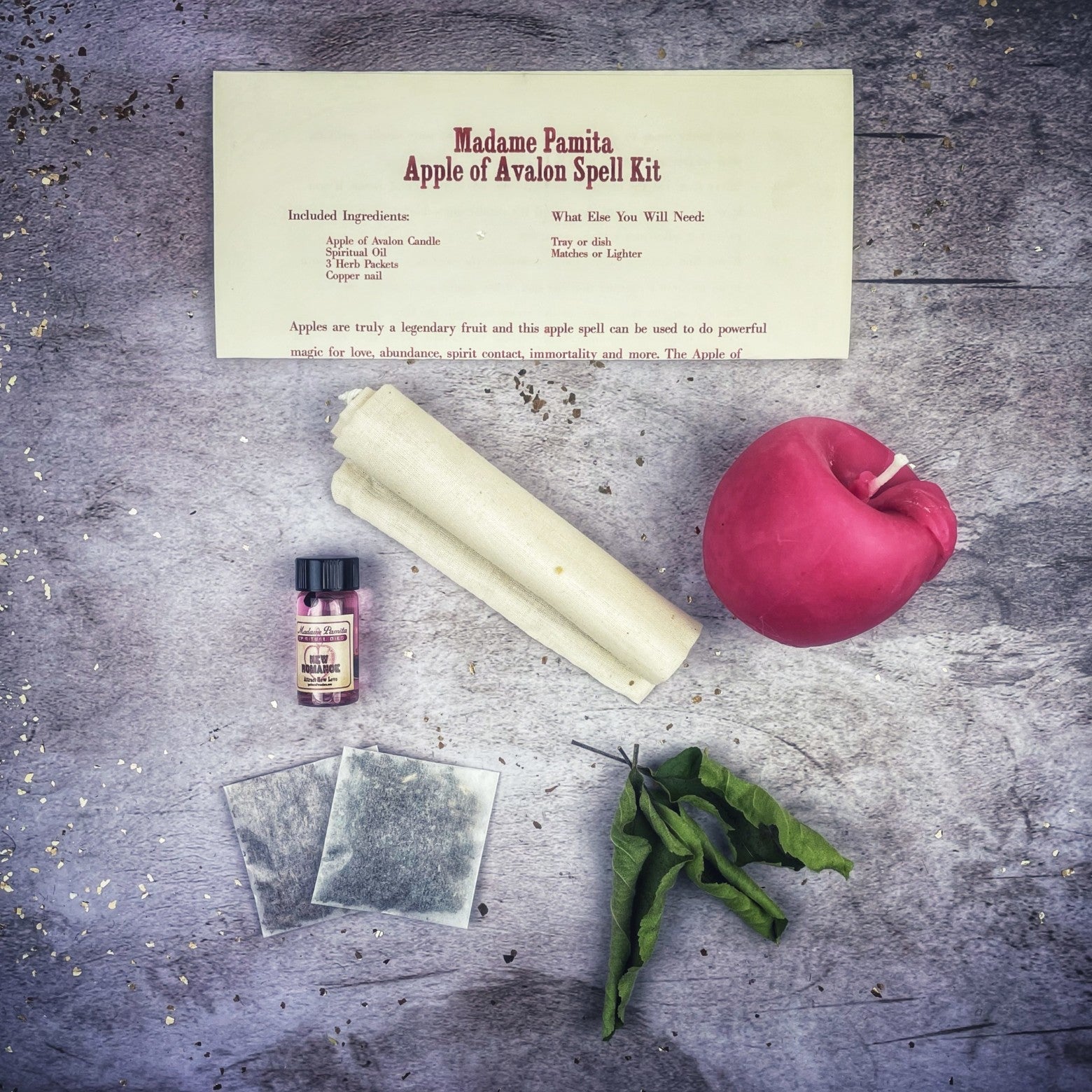Apple of Avalon Candle Spell Kit Parlour of Wonders