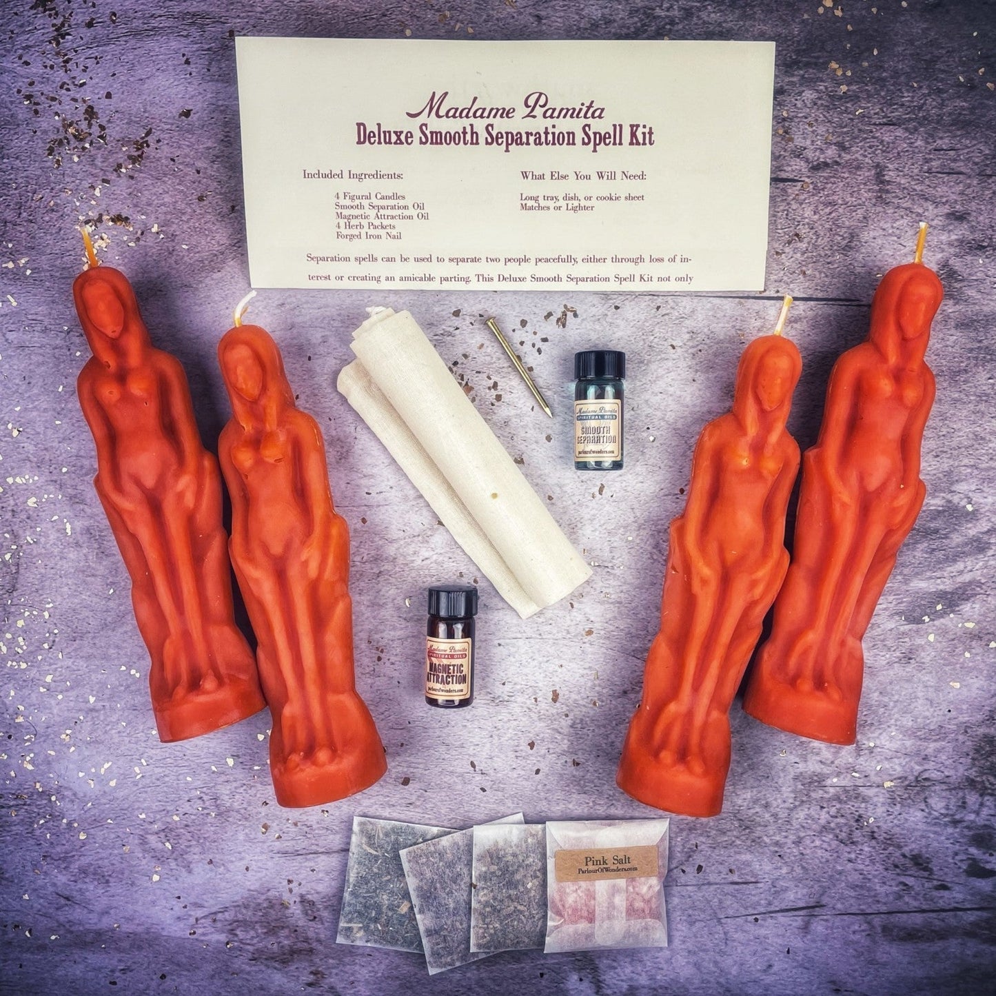 Deluxe Smooth Separation Candle Spell Kit - Female/Female Parlour of Wonders