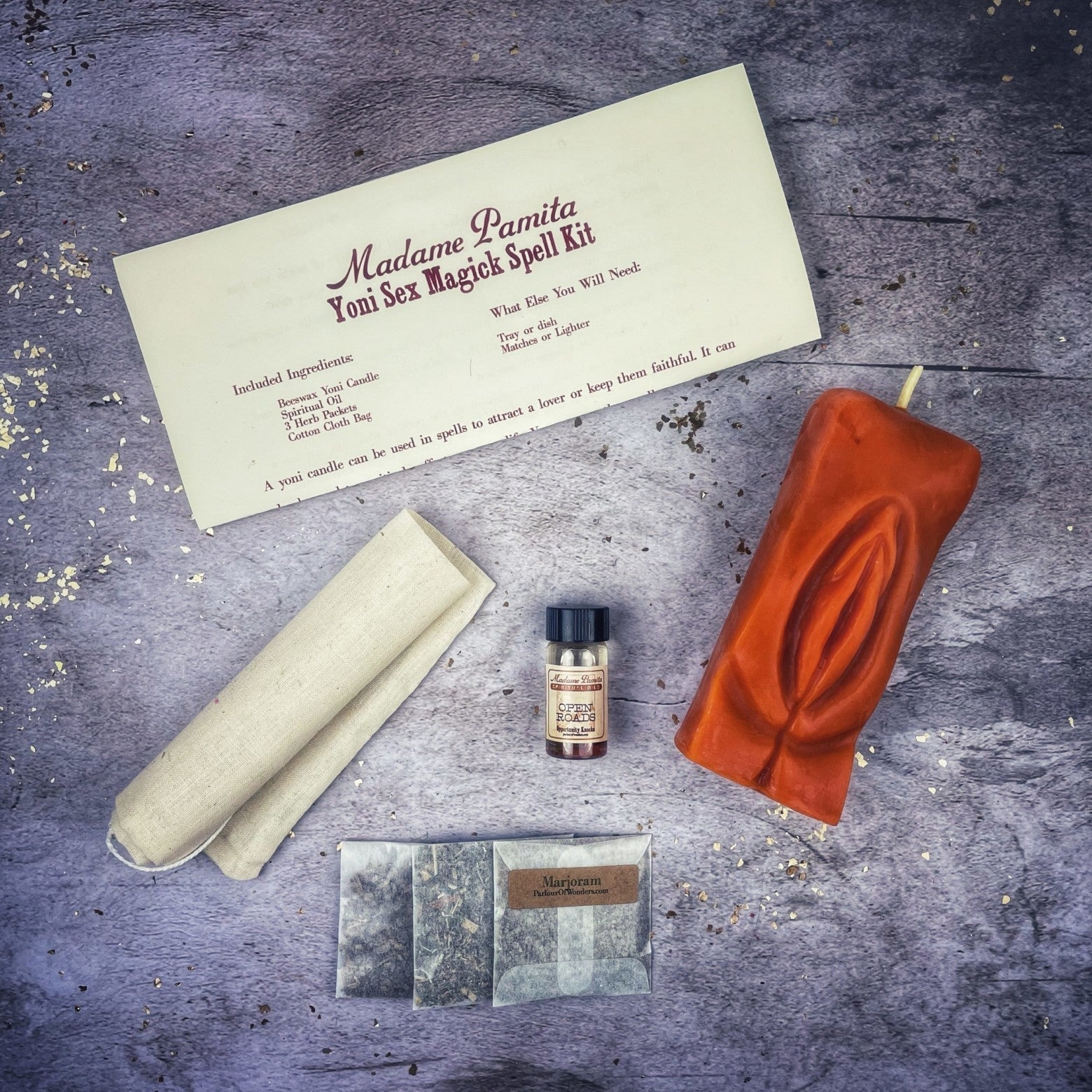 Yoni Sex Magick Candle Spell Kit Parlour of Wonders