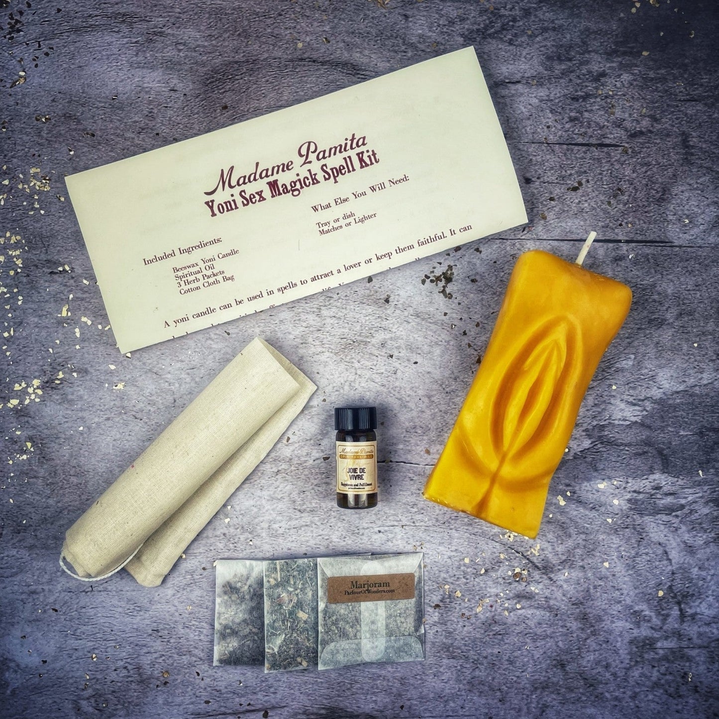 Yoni Sex Magick Candle Spell Kit Parlour of Wonders