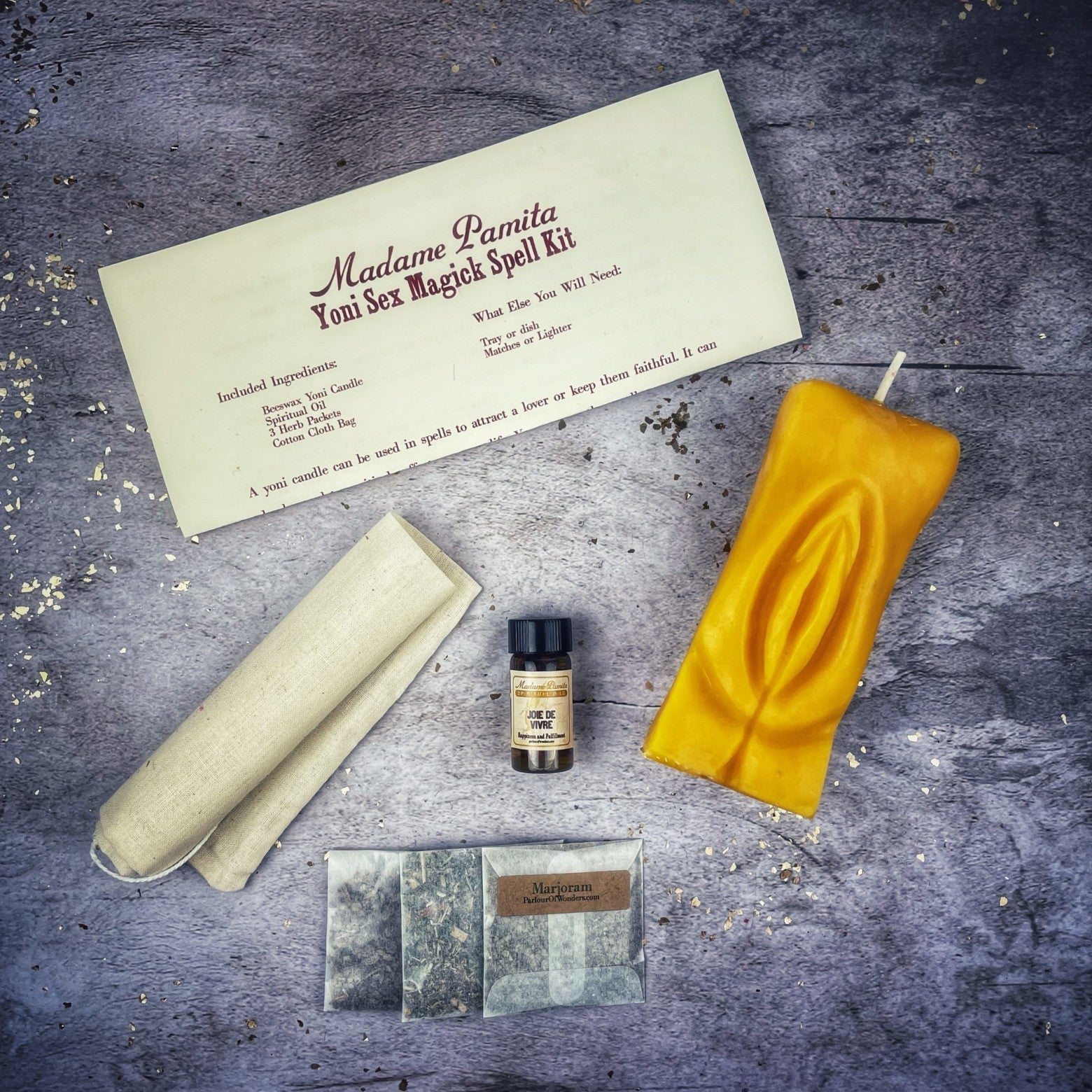 Yoni Sex Magick Candle Spell Kit Parlour of Wonders