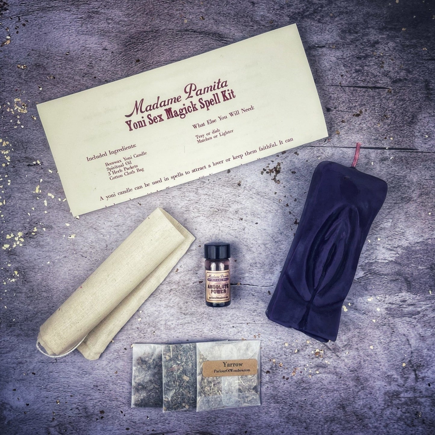 Yoni Sex Magick Candle Spell Kit Parlour of Wonders