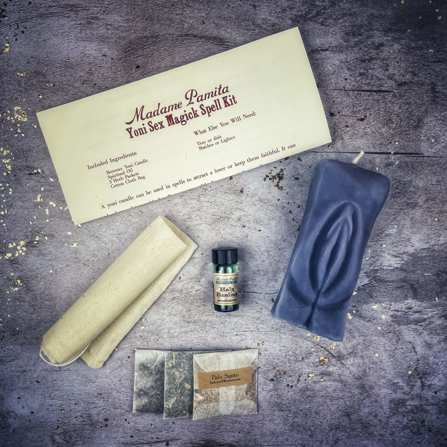 Yoni Sex Magick Candle Spell Kit Parlour of Wonders