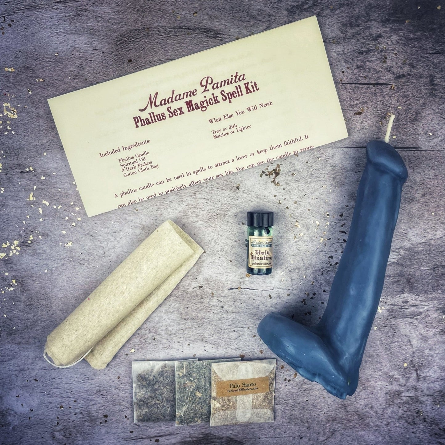 Phallus Sex Magick Candle Spell Kit Parlour of Wonders