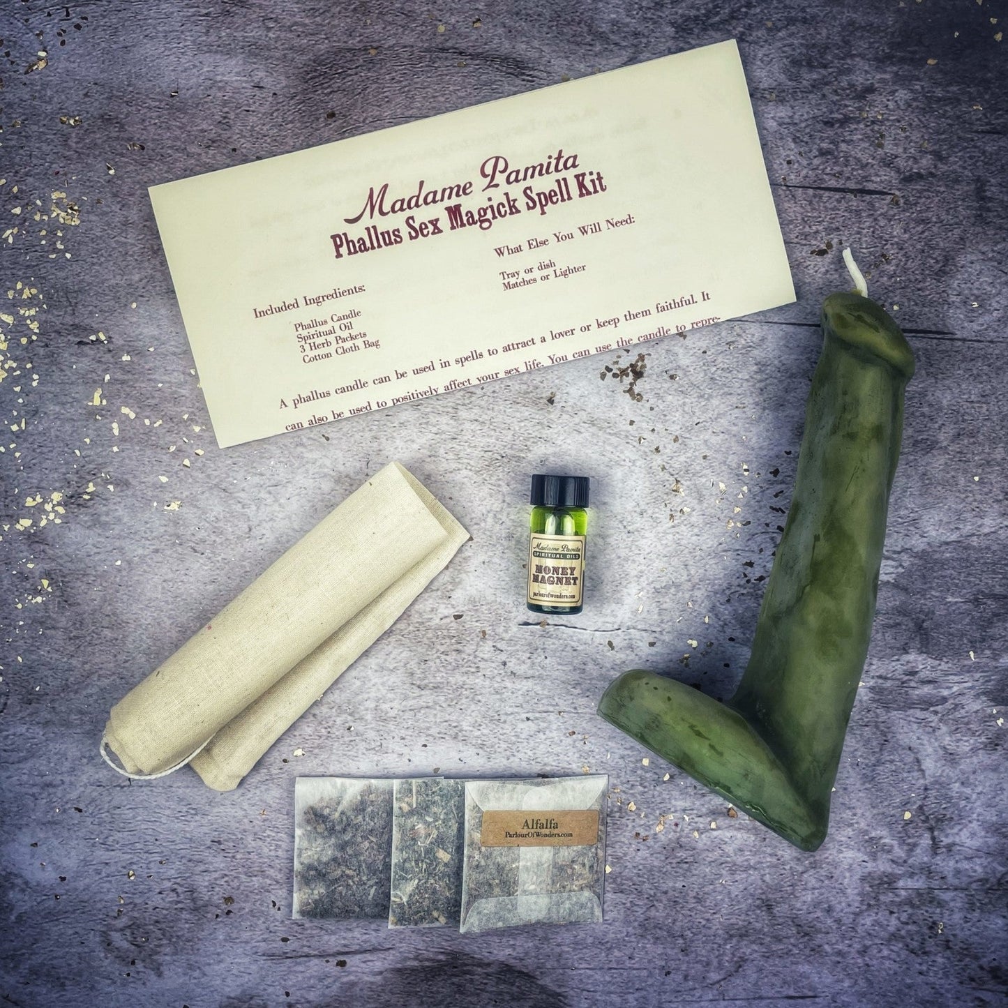 Phallus Sex Magick Candle Spell Kit Parlour of Wonders