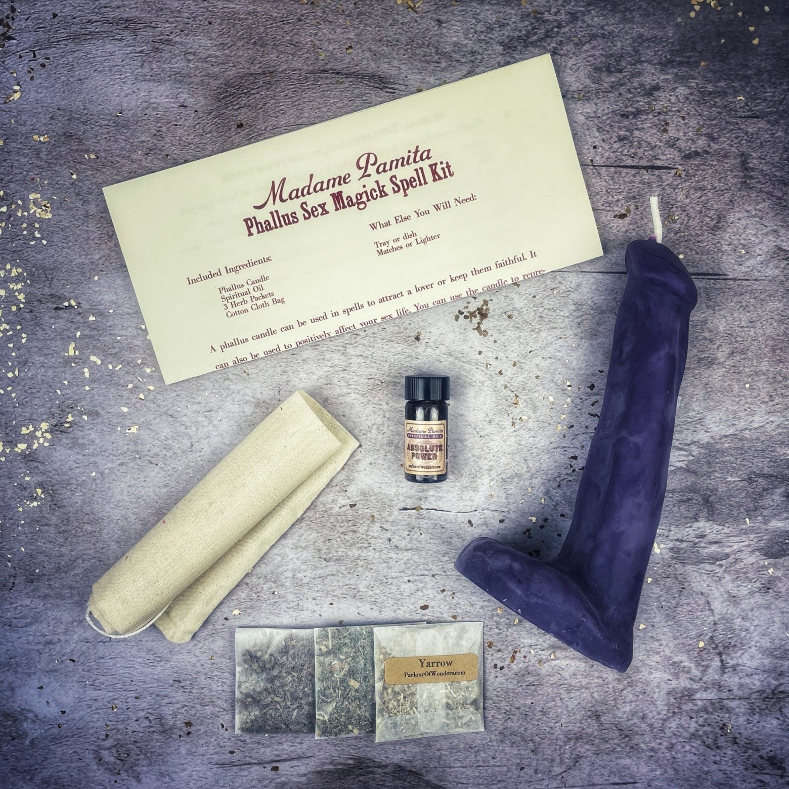 Phallus Sex Magick Candle Spell Kit Parlour of Wonders