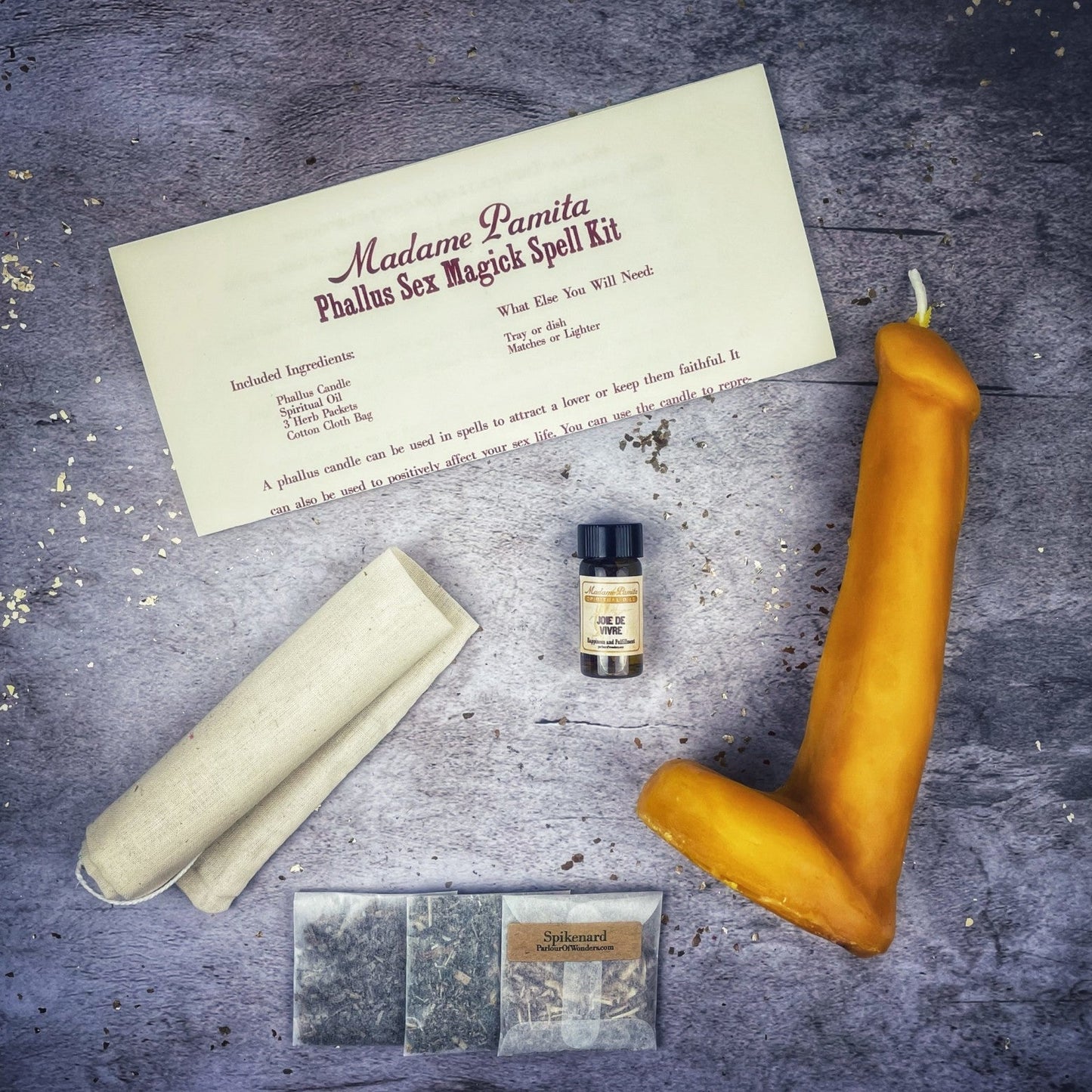 Phallus Sex Magick Candle Spell Kit Parlour of Wonders