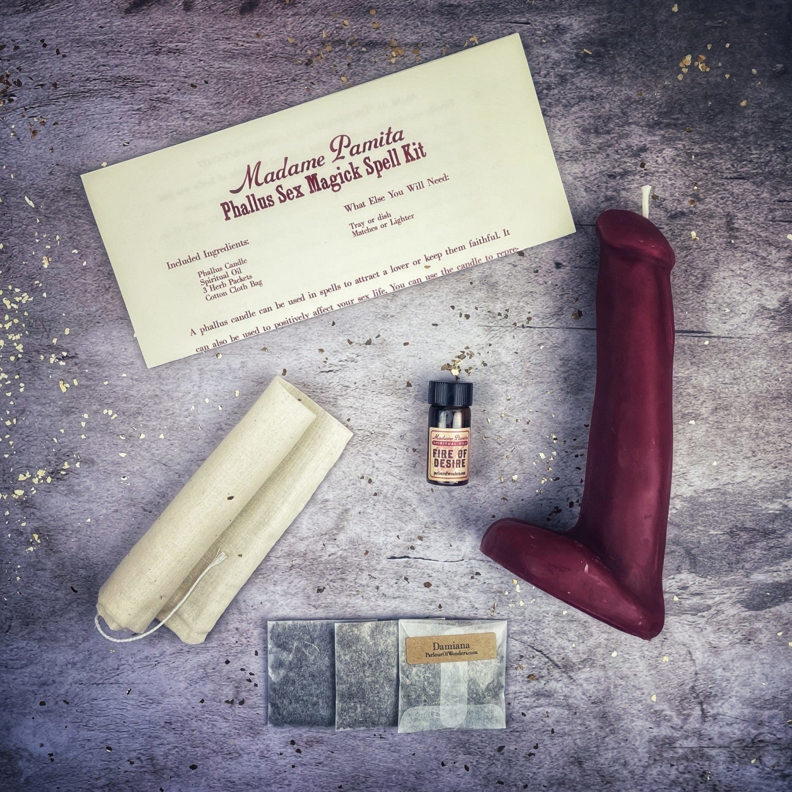 Phallus Sex Magick Candle Spell Kit Parlour of Wonders